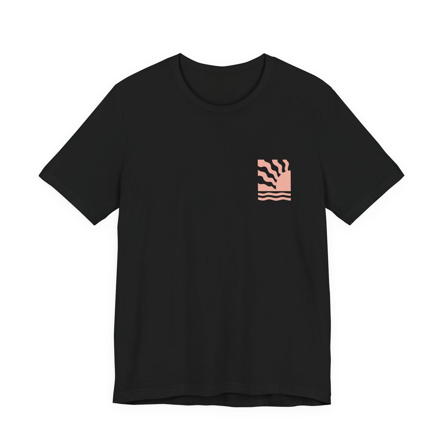 Sunrise Waves Unisex T‑Shirt - 'Toriad Y Wawr' (Double Sided)