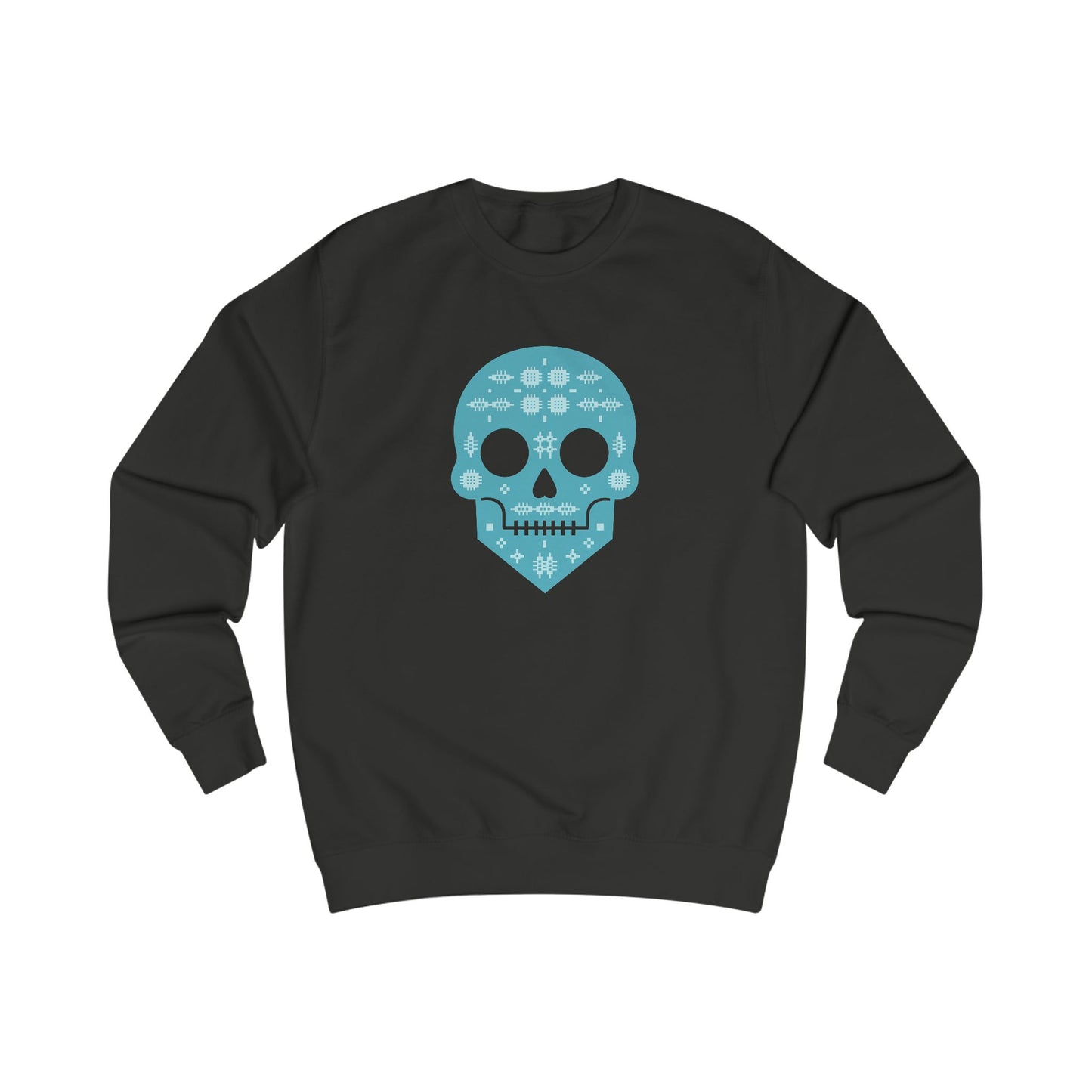 Skull Sweatshirt (Unisex) - Day Of The Dead Welsh Tapestry Pattern