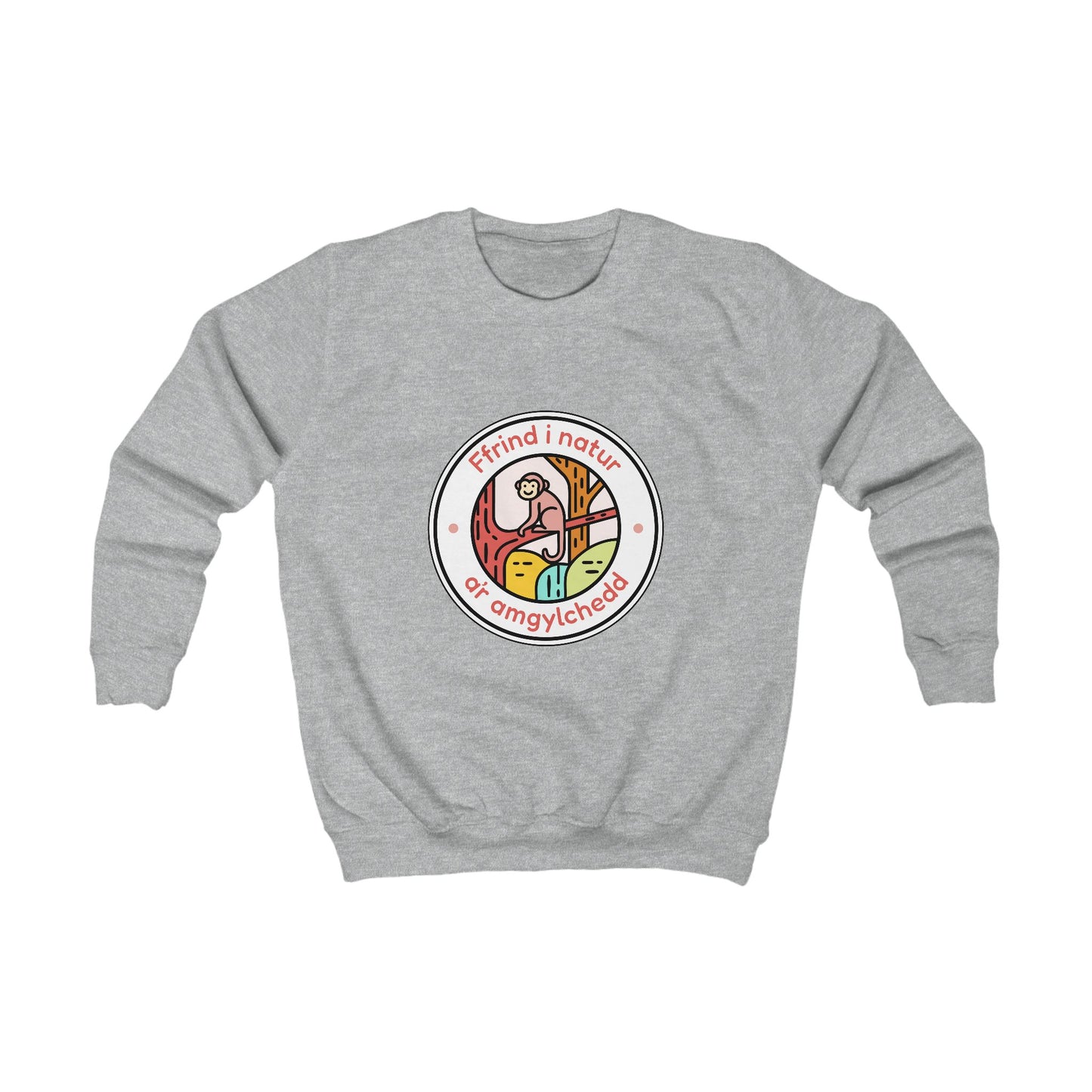 Kids Friend To Nature Welsh Language Sweatshirt