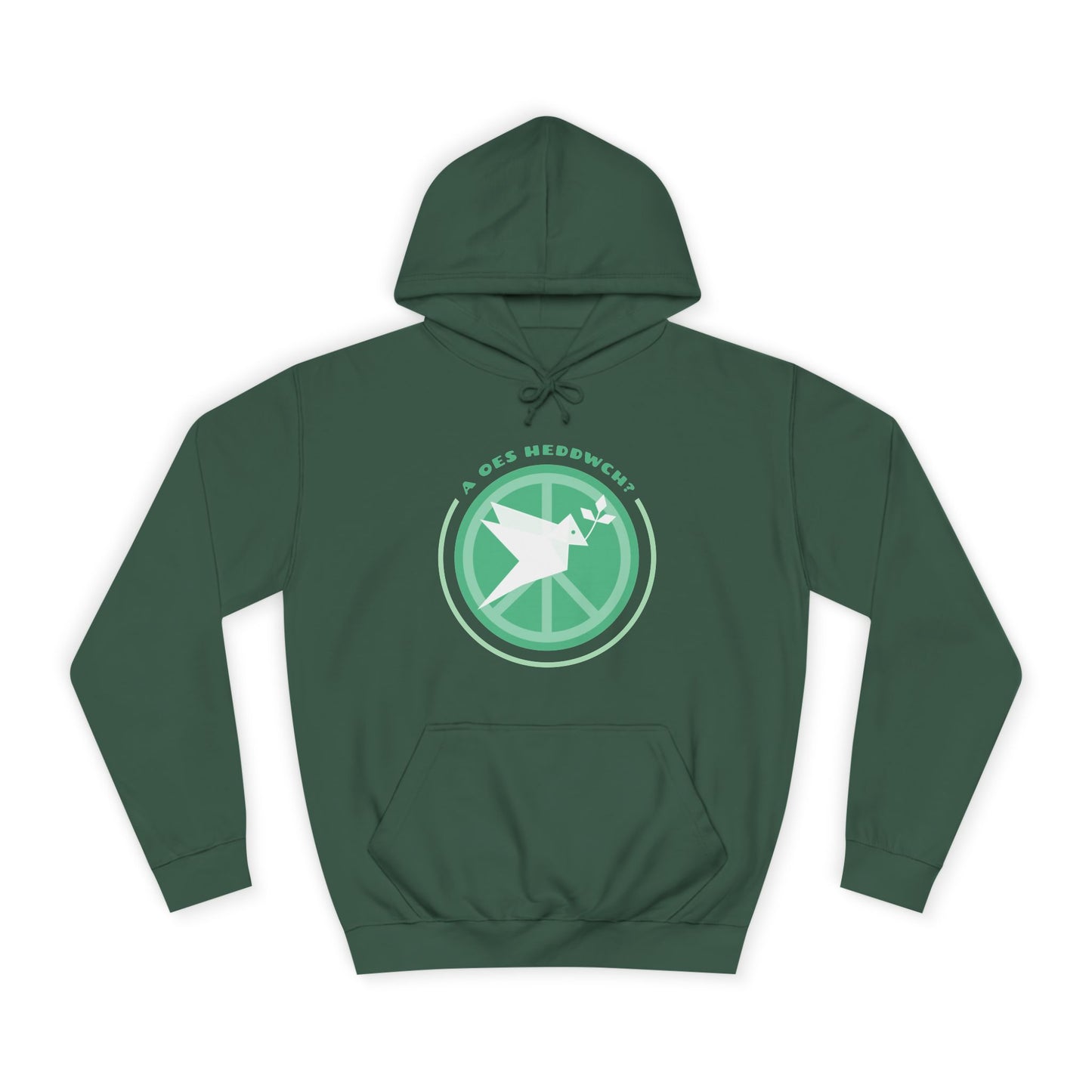 'A Oes Heddwch?' Retro Unisex Hoodie