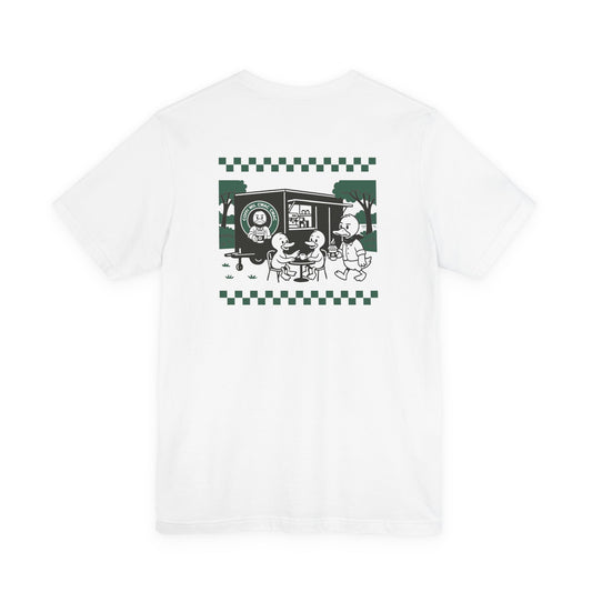 Wil Cwac Cwac Coffee Unisex T-shirt - Retro Cafe T-Shirt (Double Sided)