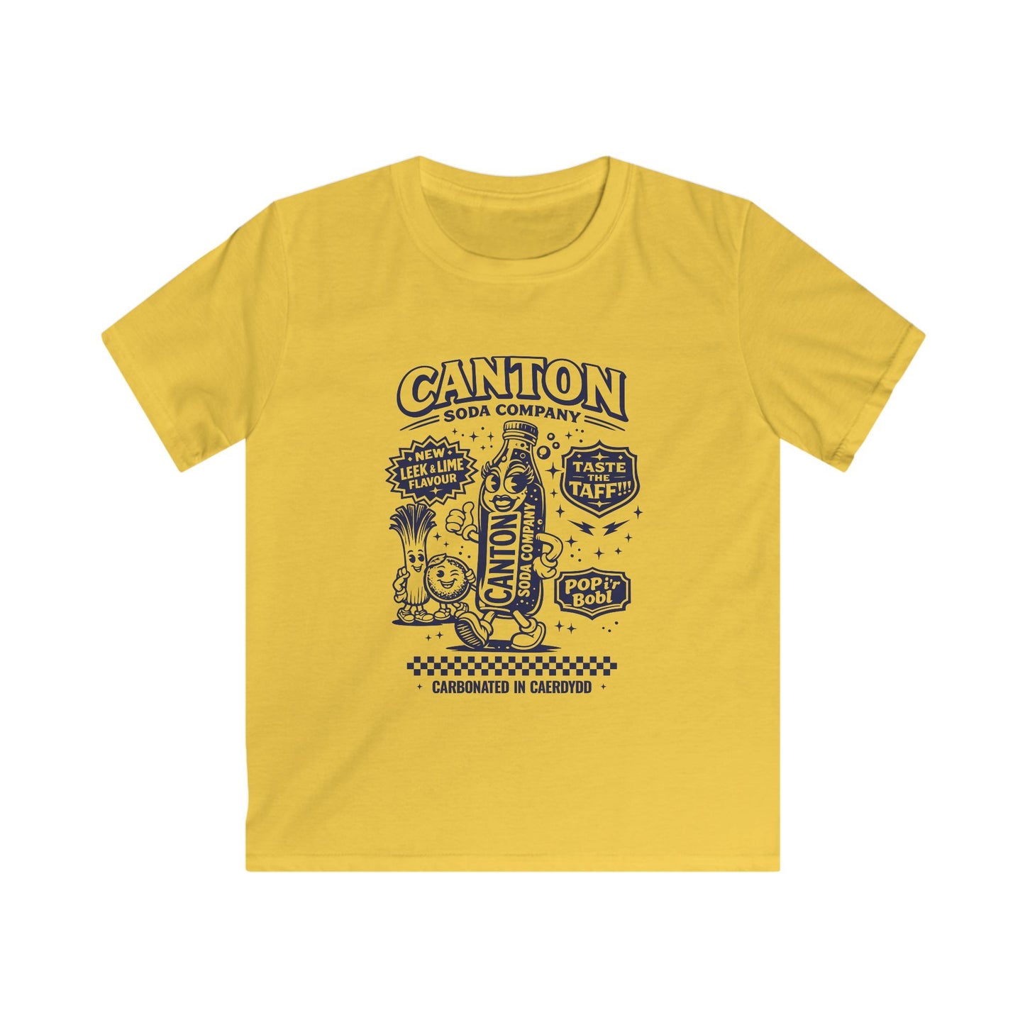 Kids Soda Pop T-Shirt - Canton Soda Co. Retro Bottle Design