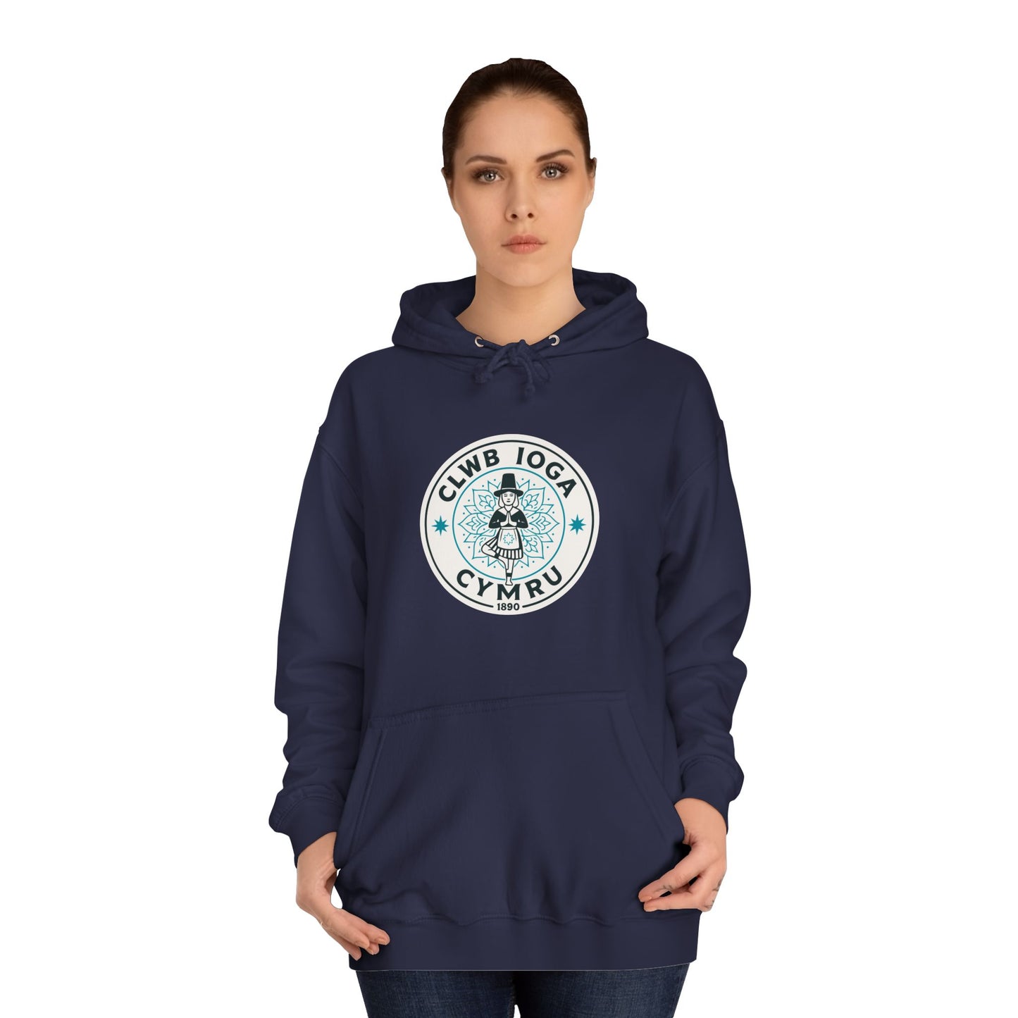 "Clwb Ioga Cymru" Vintage Unisex Hoodie