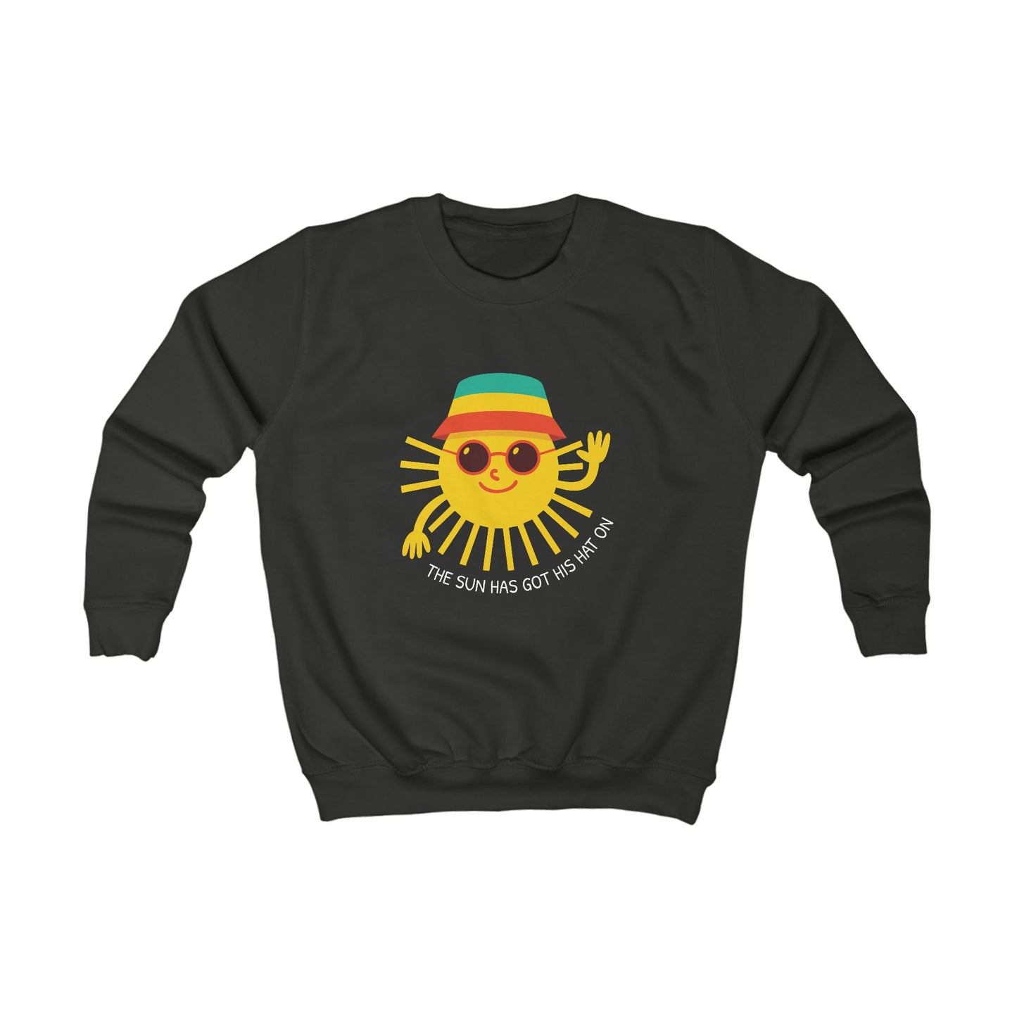 Kids "The Sun Has Got His Hat On" Jumper — Welsh Bucket Hat Design