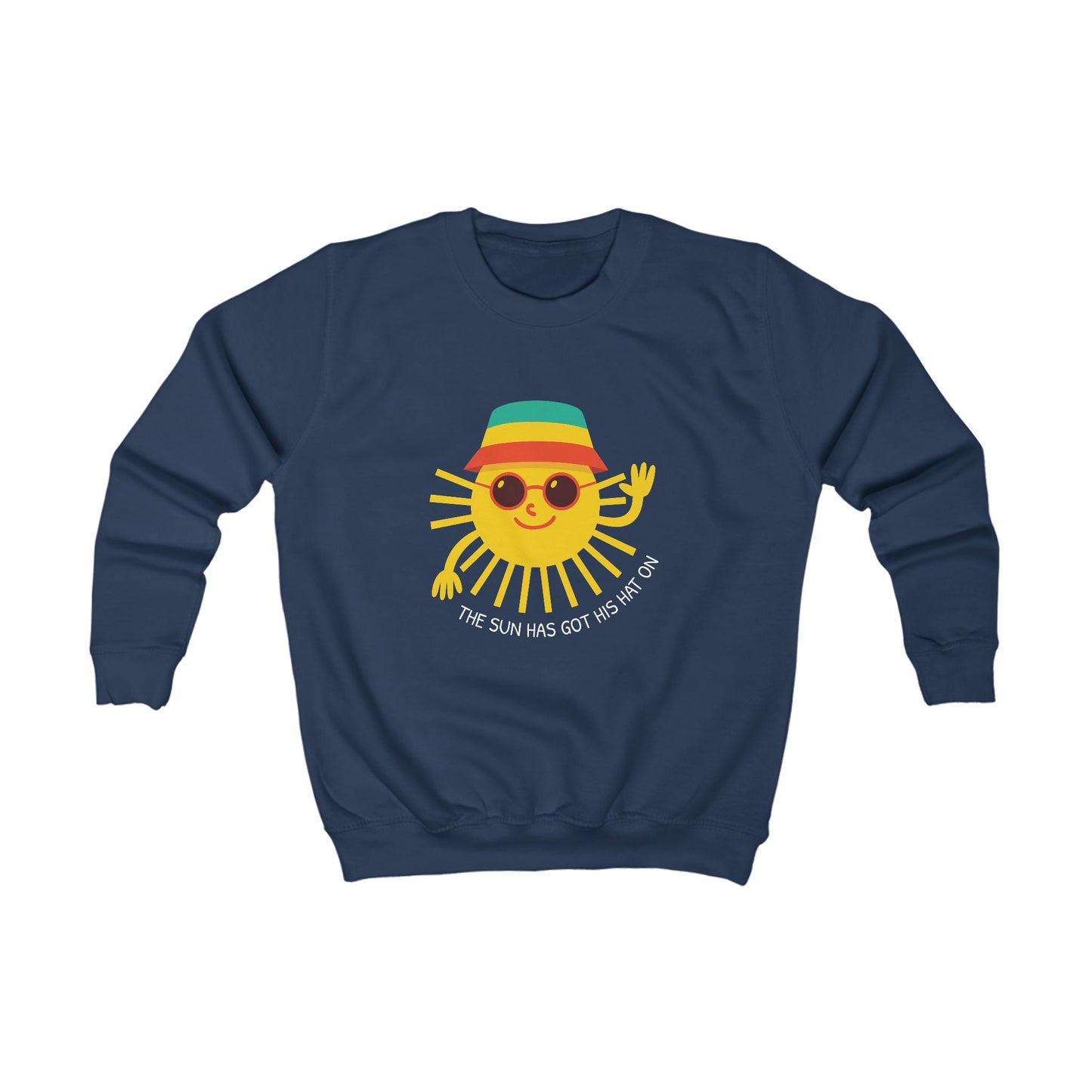 Kids "The Sun Has Got His Hat On" Jumper — Welsh Bucket Hat Design