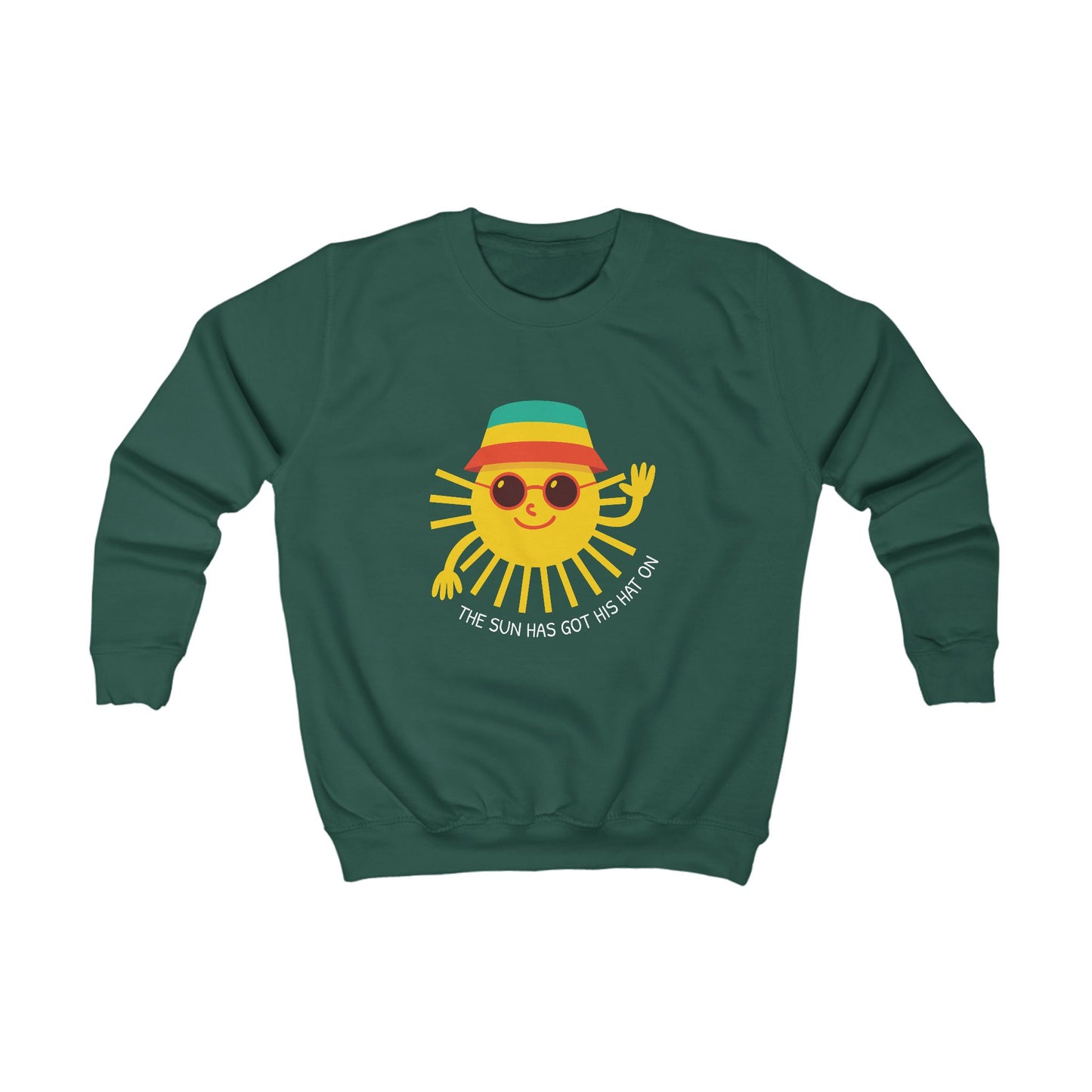 Kids "The Sun Has Got His Hat On" Jumper — Welsh Bucket Hat Design