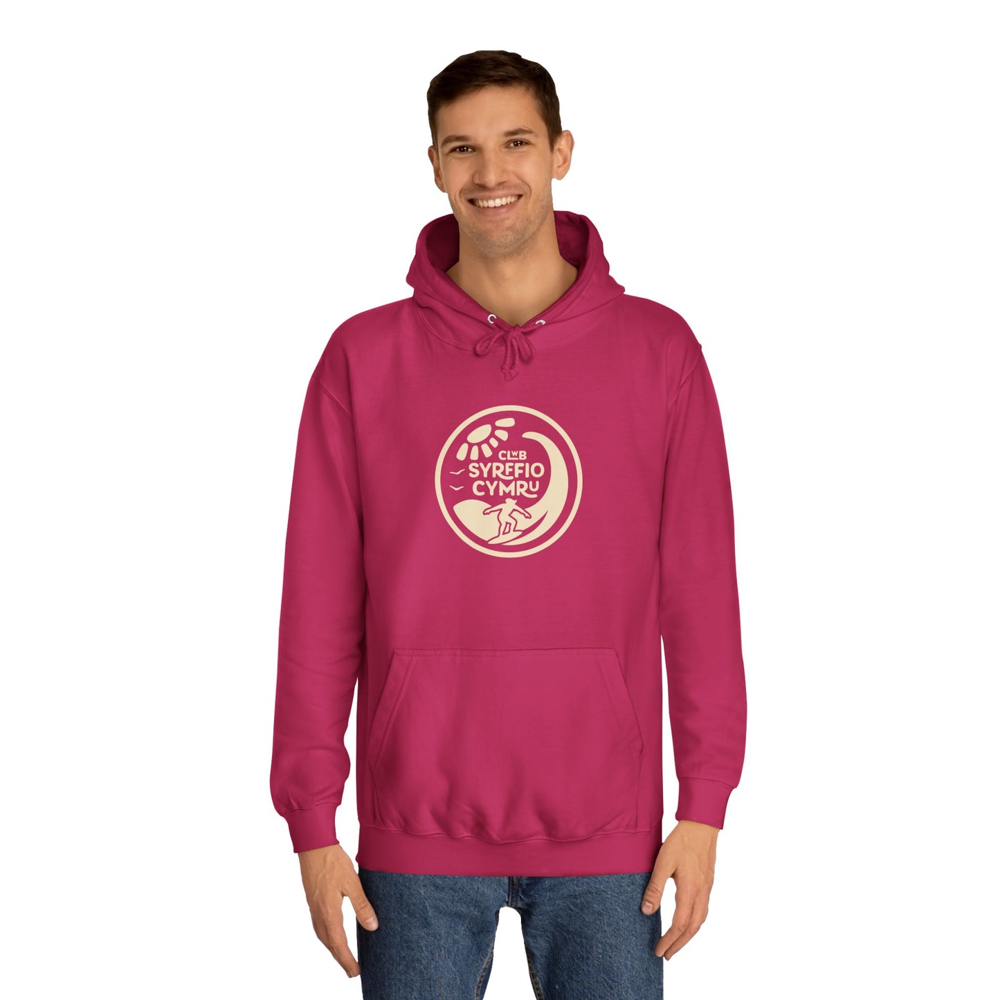 "Clwb Syrffio Cymru" Unisex Hoodie - Welsh Surfing Top