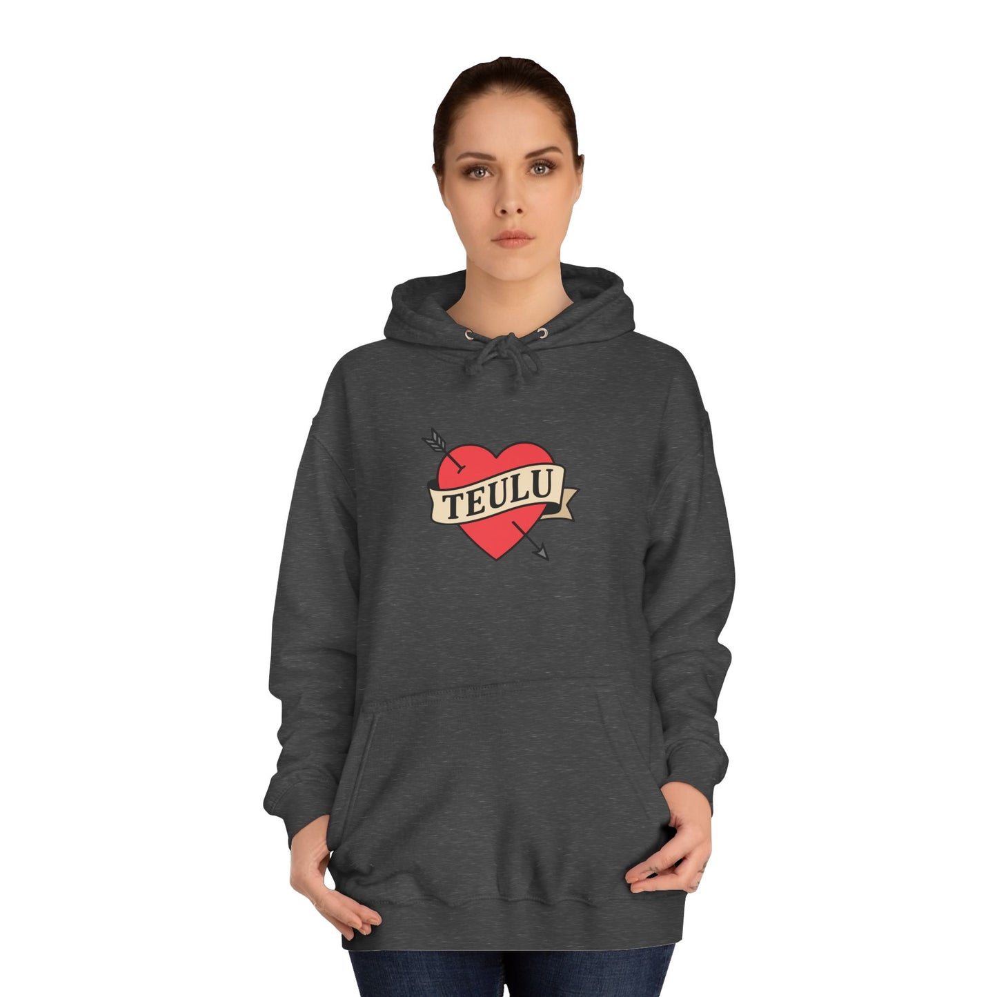 'Teulu' Heart Hoodie