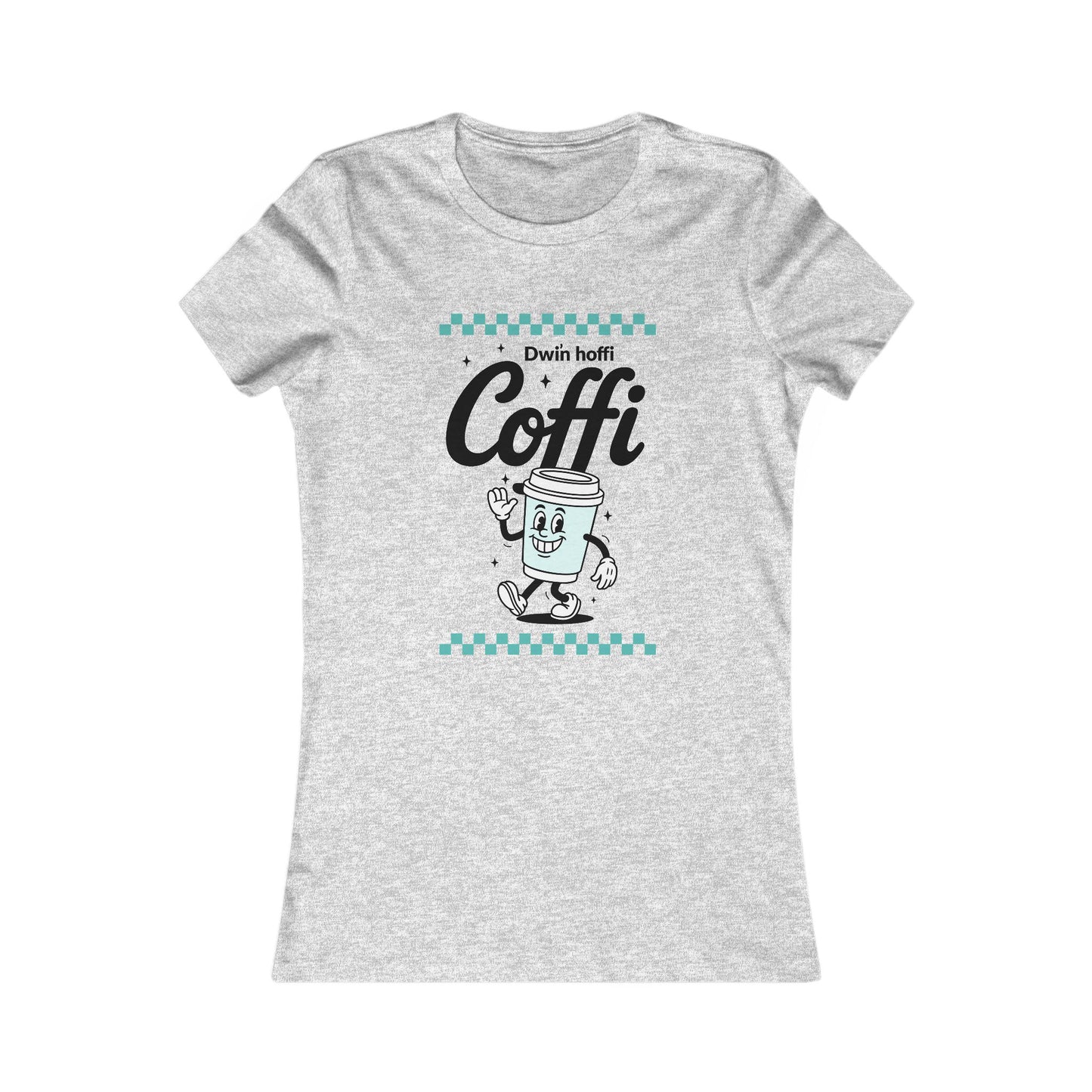 Women's Retro 'Hoffi Coffi' Tee — Cute Vintage Coffee Cup