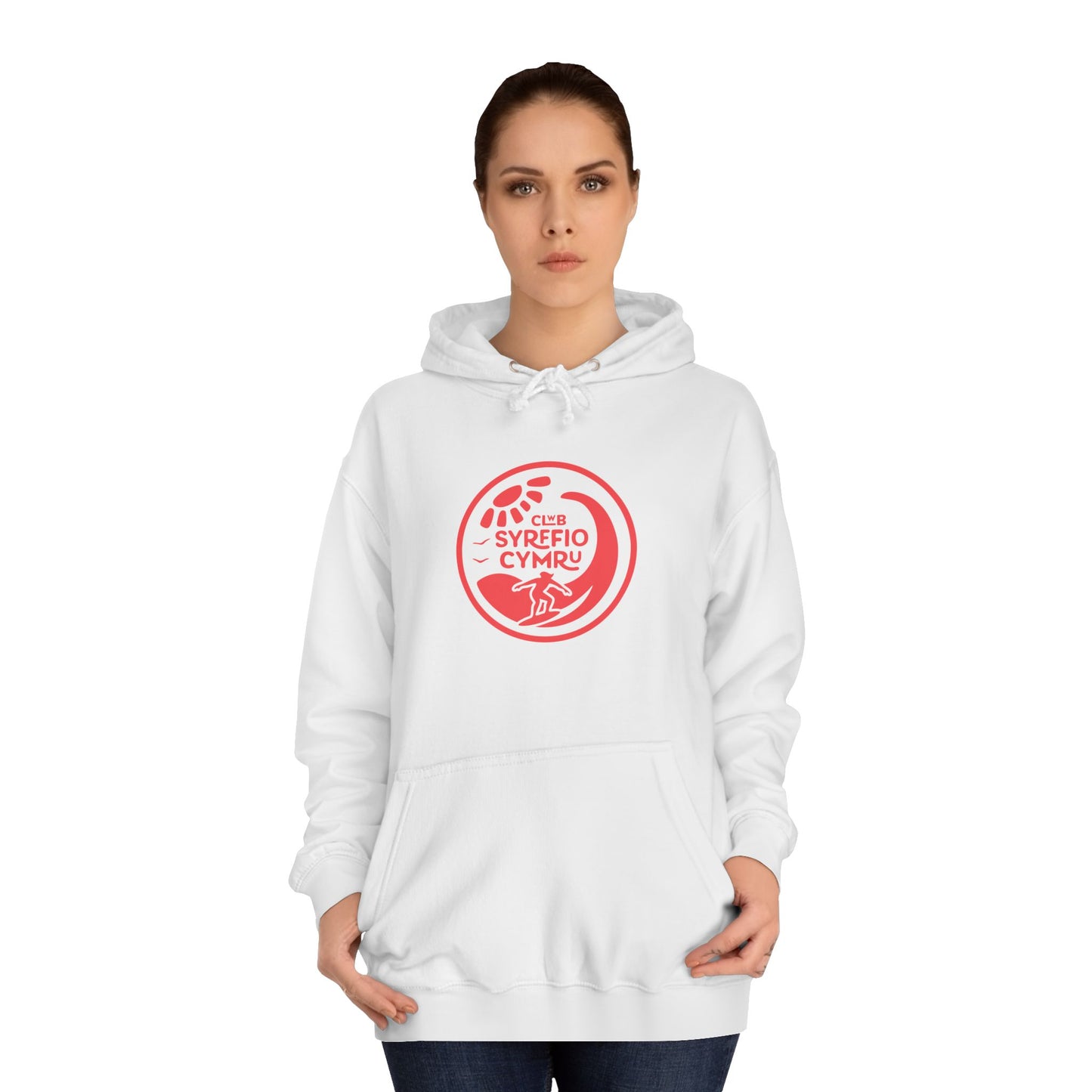 "Clwb Syrffio Cymru" Unisex Hoodie - Welsh Surfing Top