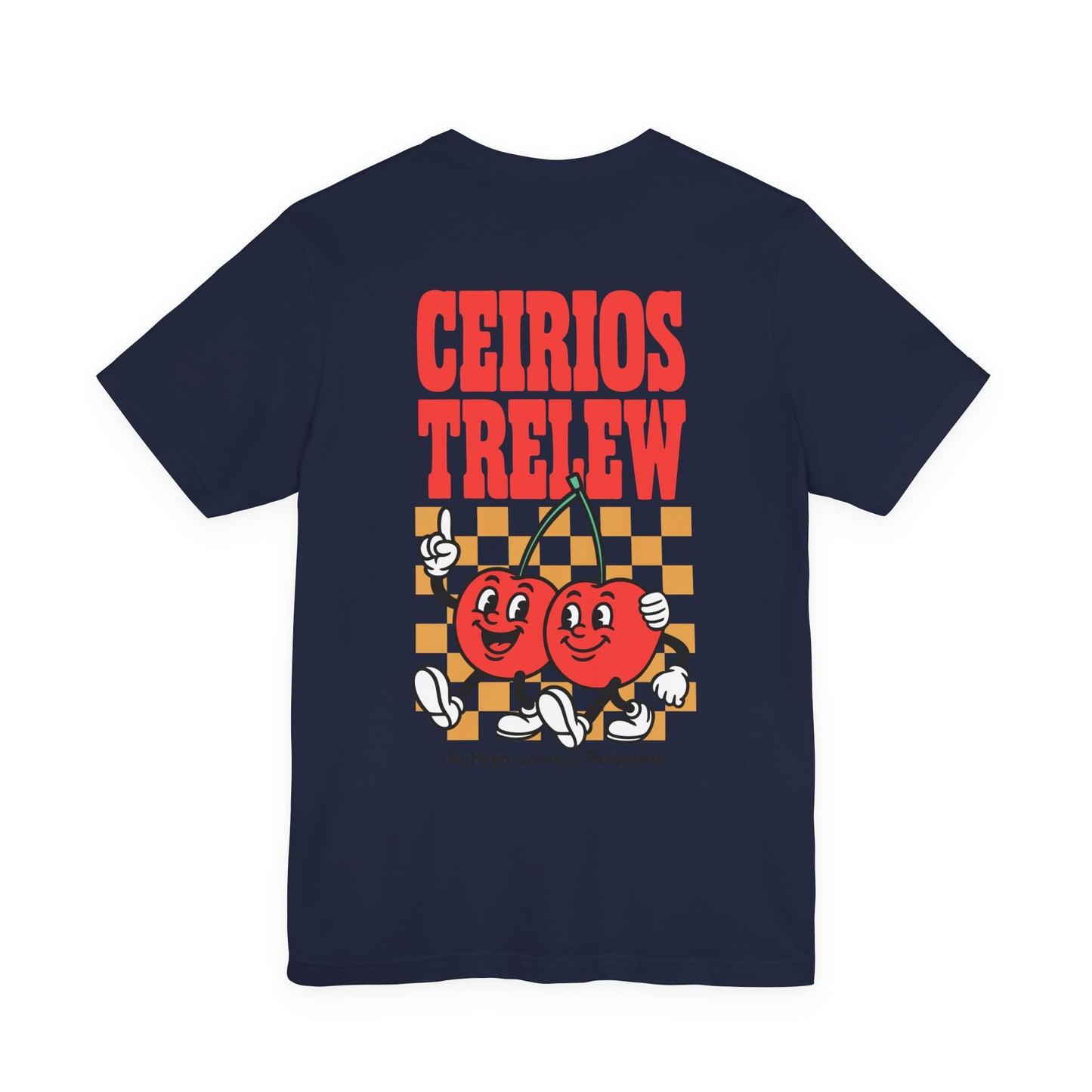 'Ceirios Trelew' Retro Cherries Patagonia Graphic Unisex Tee (Double Sided)