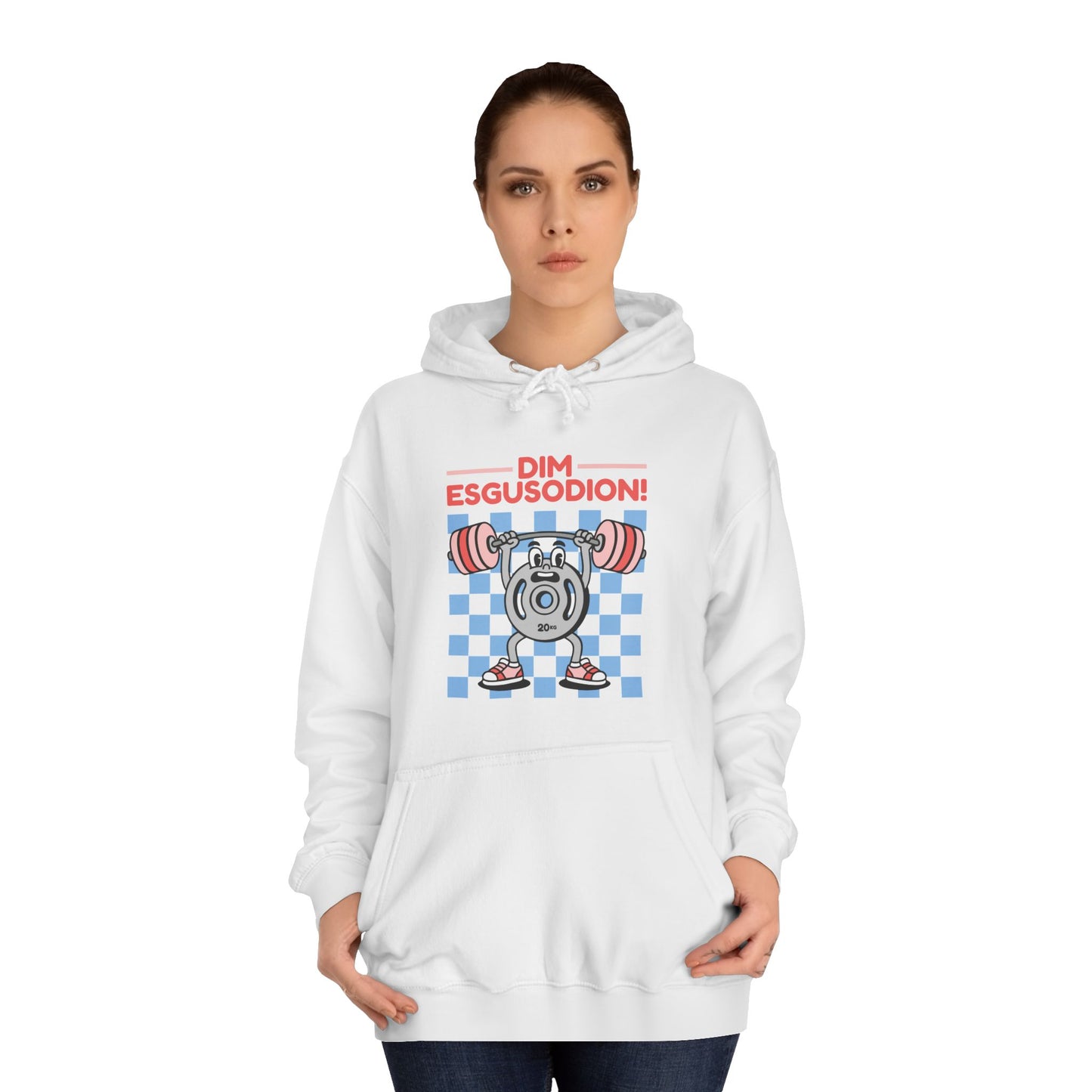 'Dím Esgusodion!' Retro Motivational Hoodie - No Excuses!