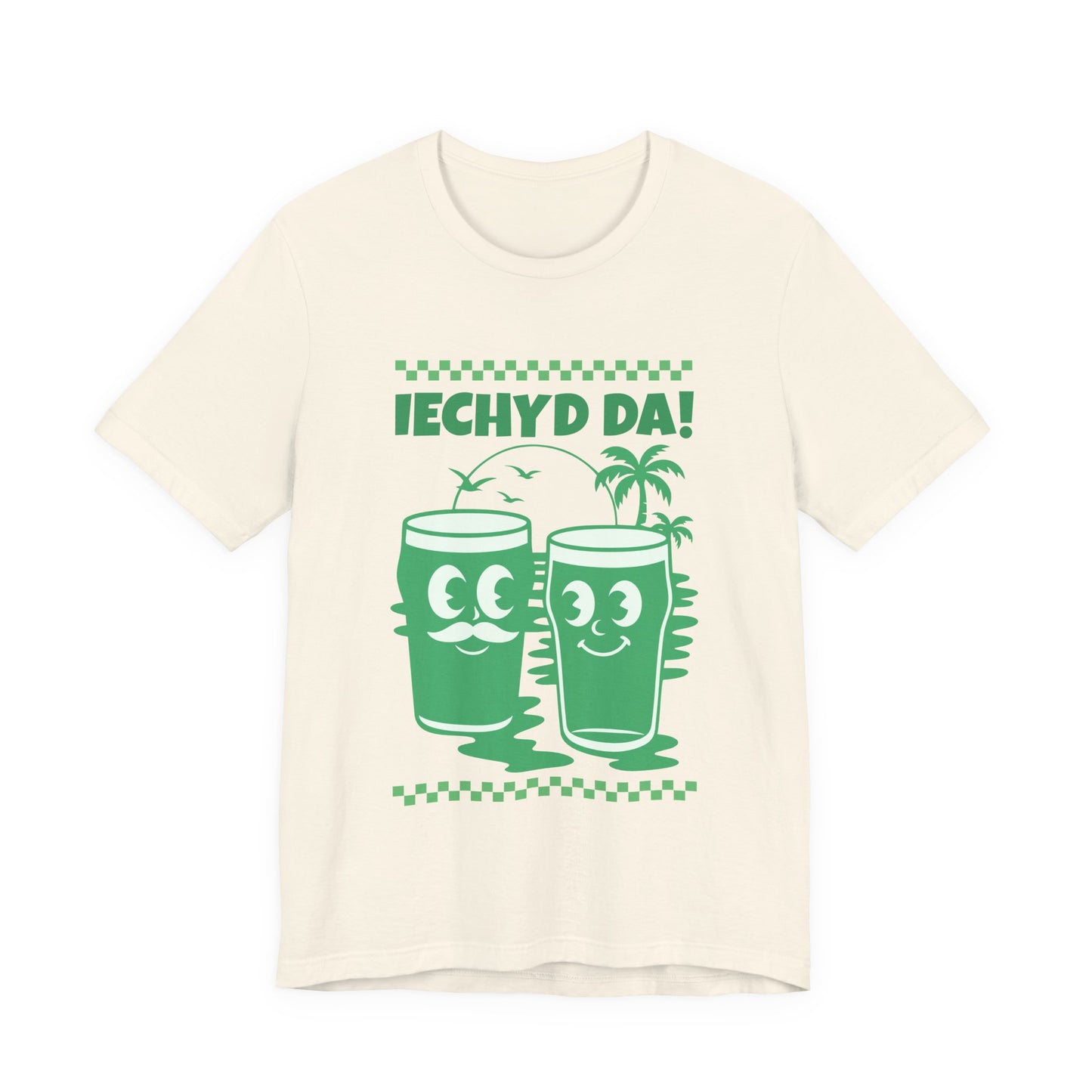 Retro 'Iechyd Da' Unisex T-Shirt - Welsh Language Tee