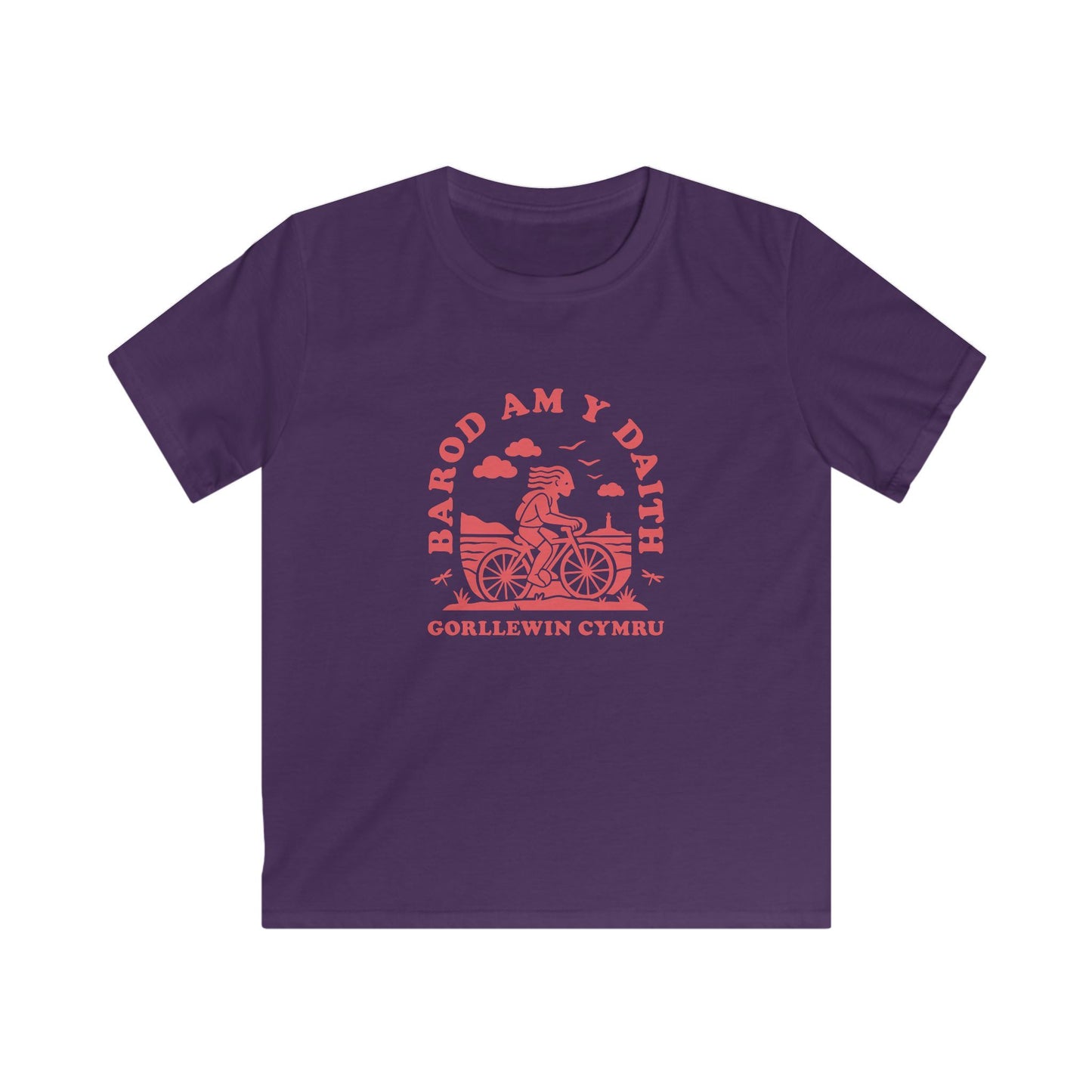 Kids West Wales Cycling Tee - 'Barod Am Y Daith'
