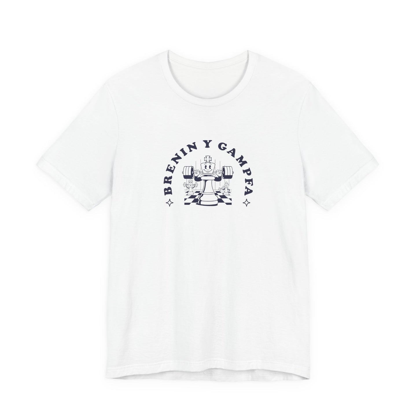 'Brenin y Gampfa'  Retro Chess T-Shirt (Unisex) - Vintage King of the Gym Welsh T-Shirt