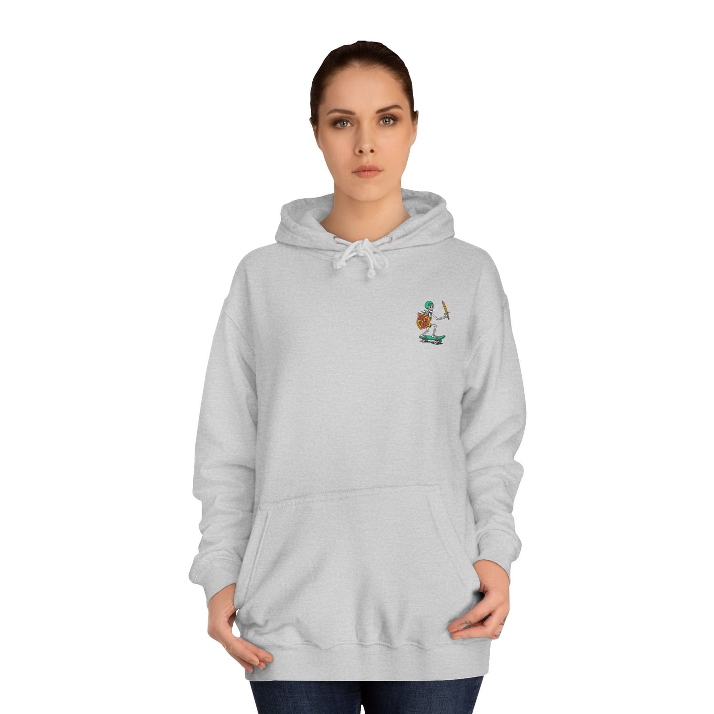 Skateboard Glyndŵr Unisex Hoodie (Double Sided)