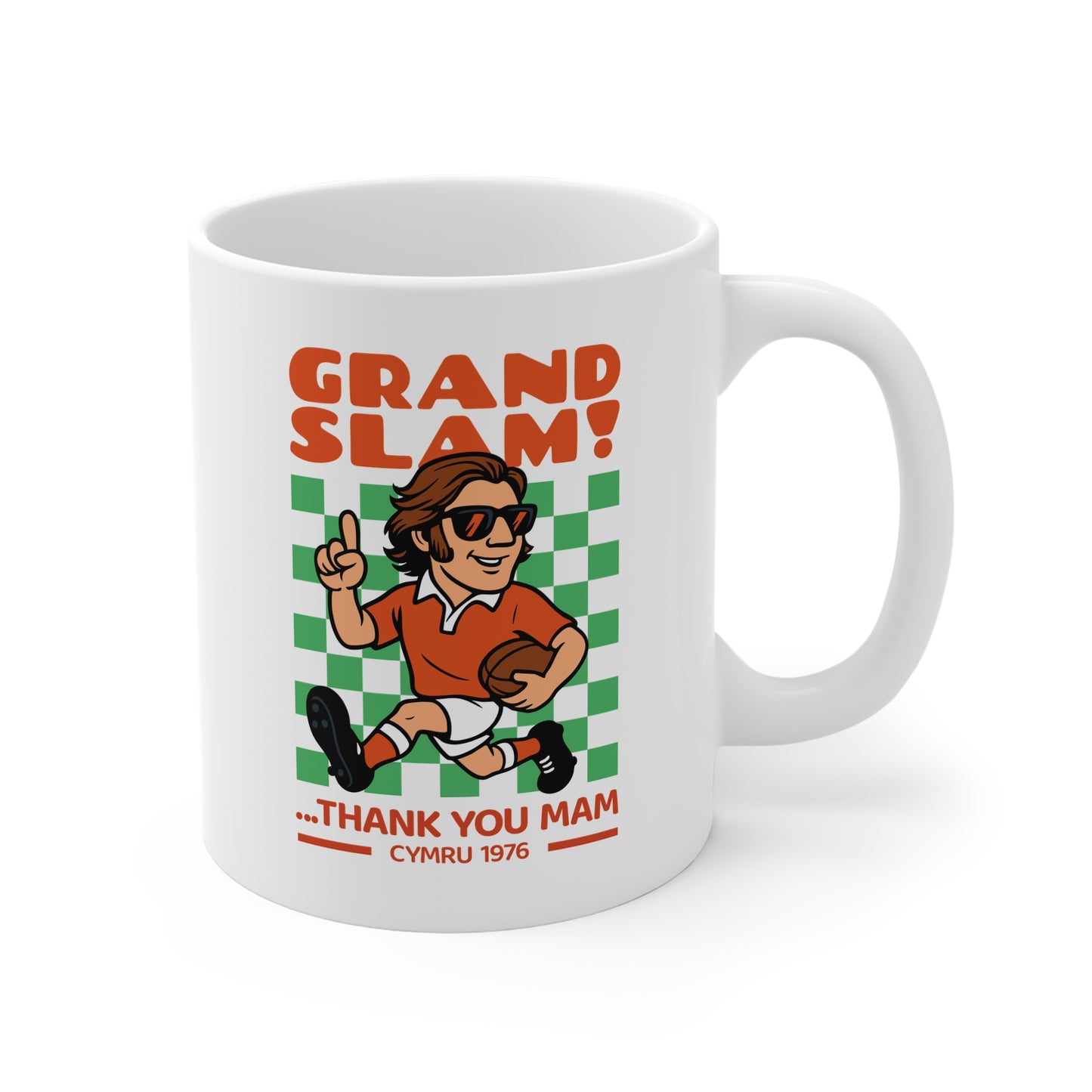 Retro Welsh Grand Slam 1976 Rugby Mug