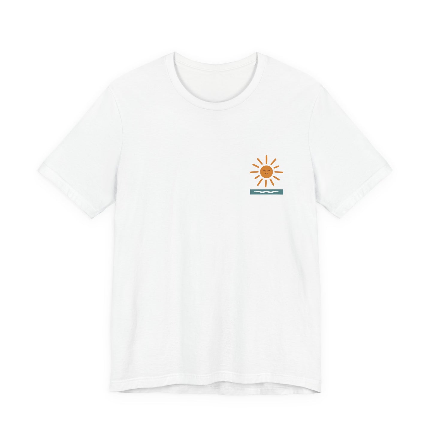 Welsh Beach Vibes Tee (Unisex) - 'Diwrnod Arall O Haul' - Another Day of Sun (Double Sided)