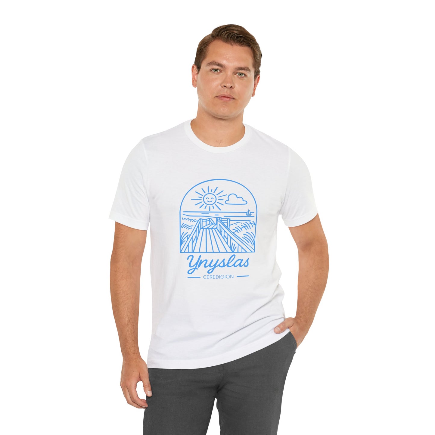 Ynyslas Graphic Tee -  Ceredigion Coastal Sunset T‑Shirt (Unisex)