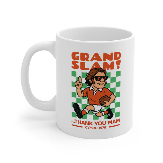 Retro Welsh Grand Slam 1976 Rugby Mug