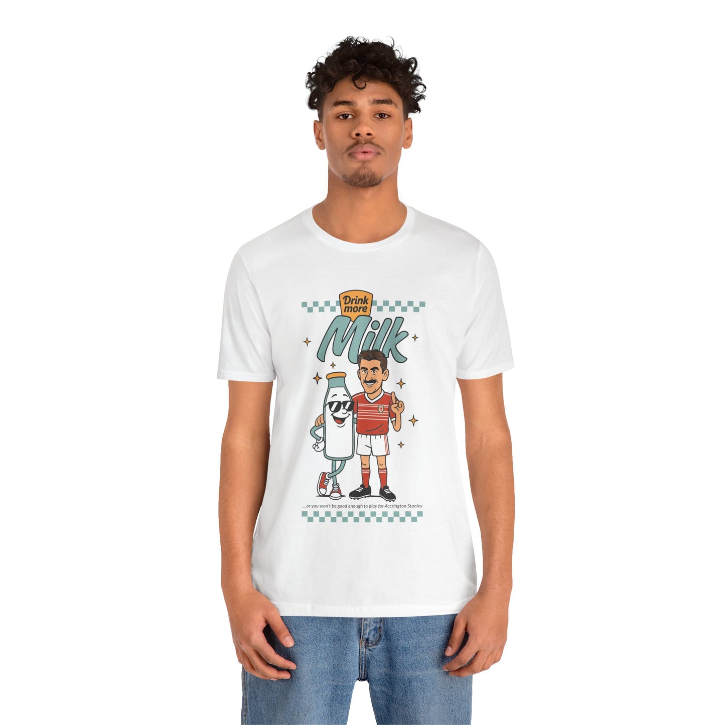 Ian Rush 'Drink More Milk' Retro Unisex T-Shirt