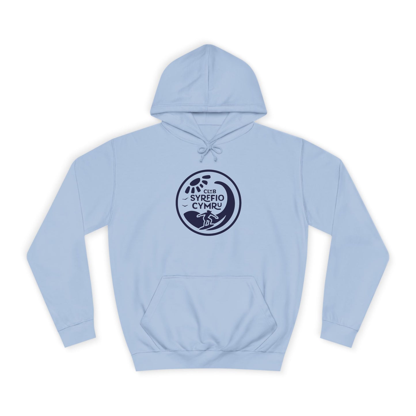 "Clwb Syrffio Cymru" Unisex Hoodie - Welsh Surfing Top