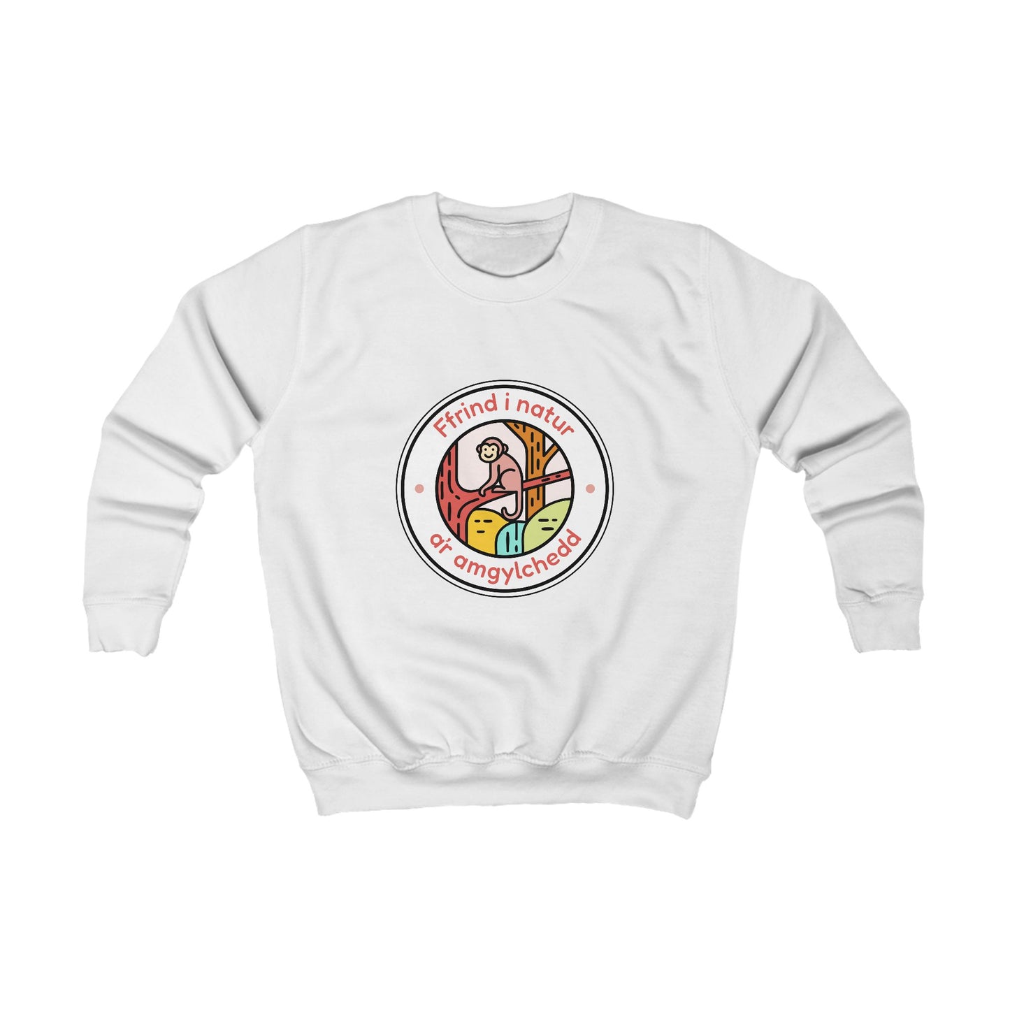 Kids Friend To Nature Welsh Language Sweatshirt