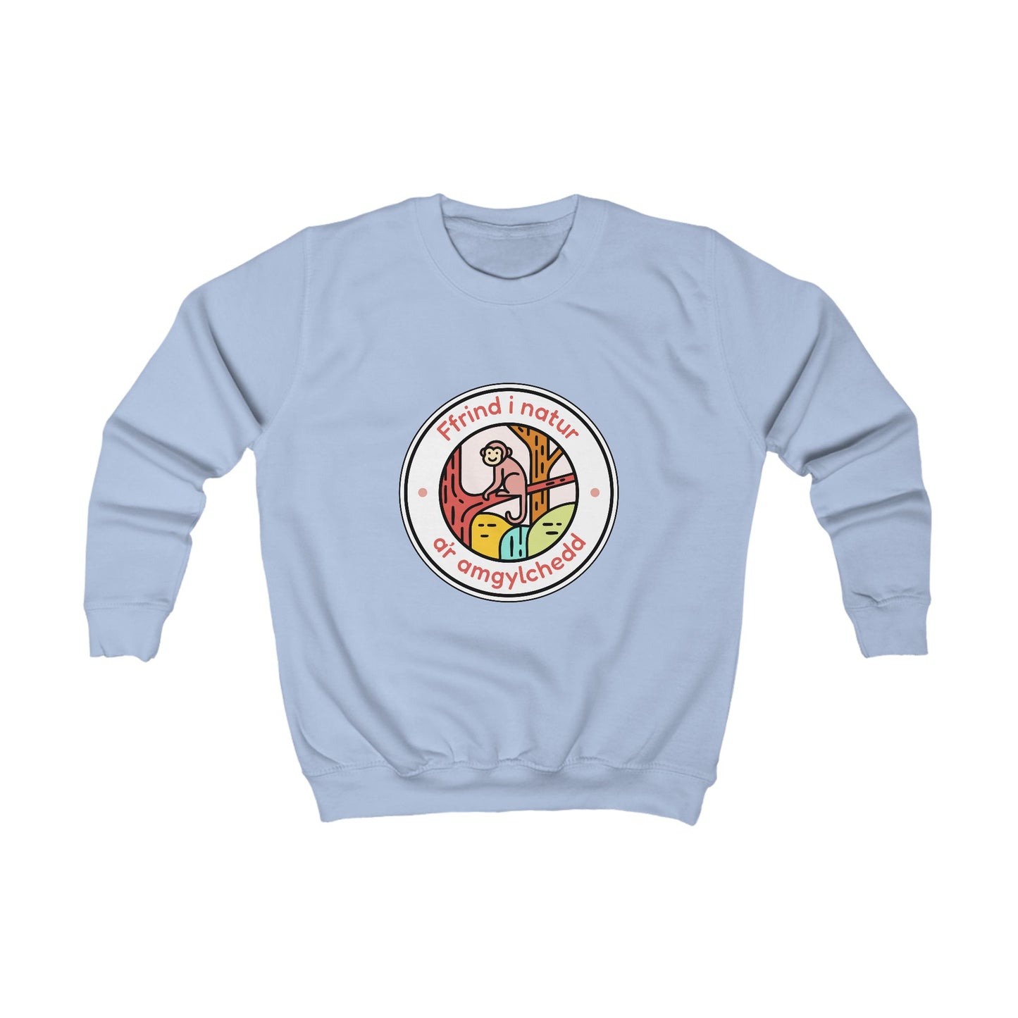 Kids Friend To Nature Welsh Language Sweatshirt
