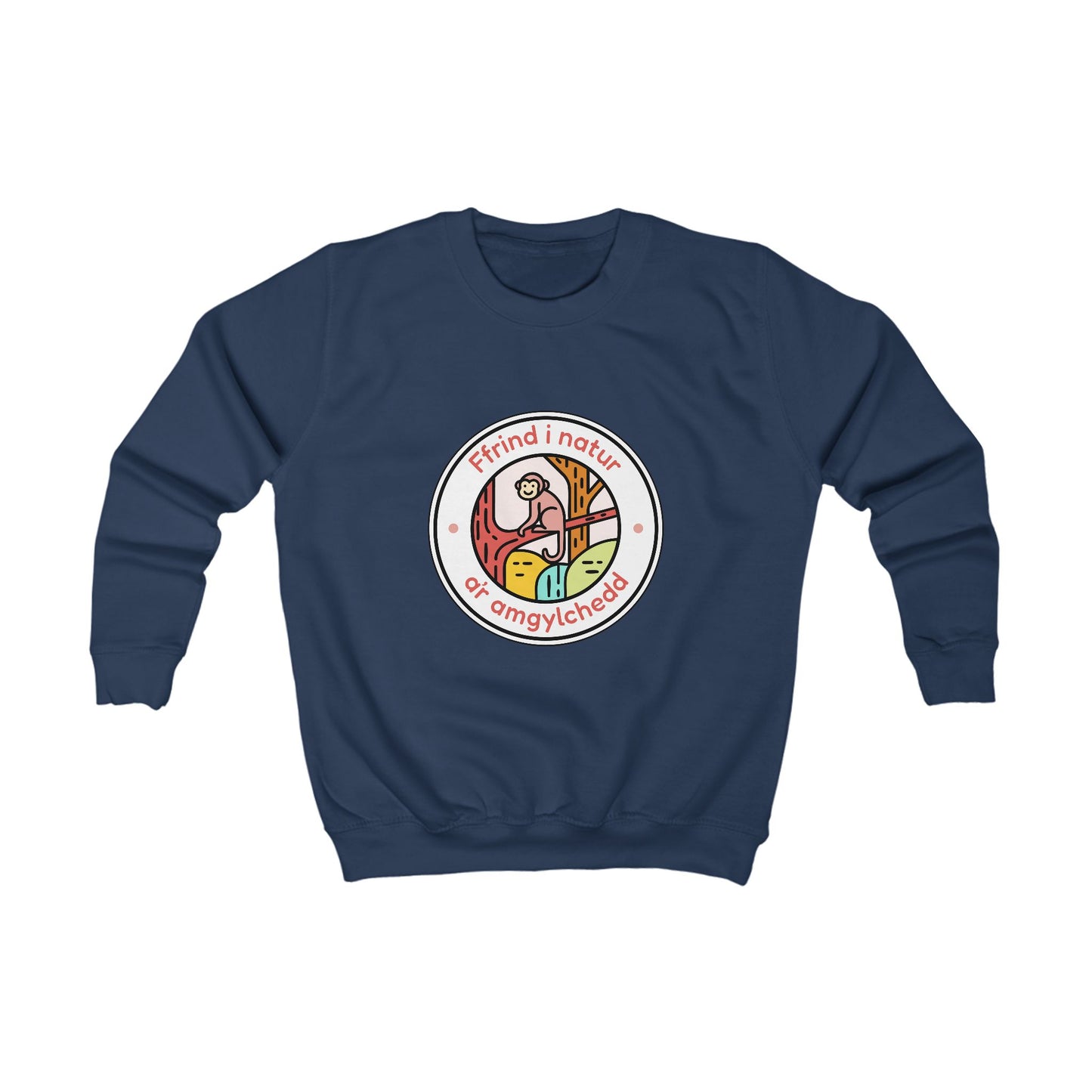 Kids Friend To Nature Welsh Language Sweatshirt