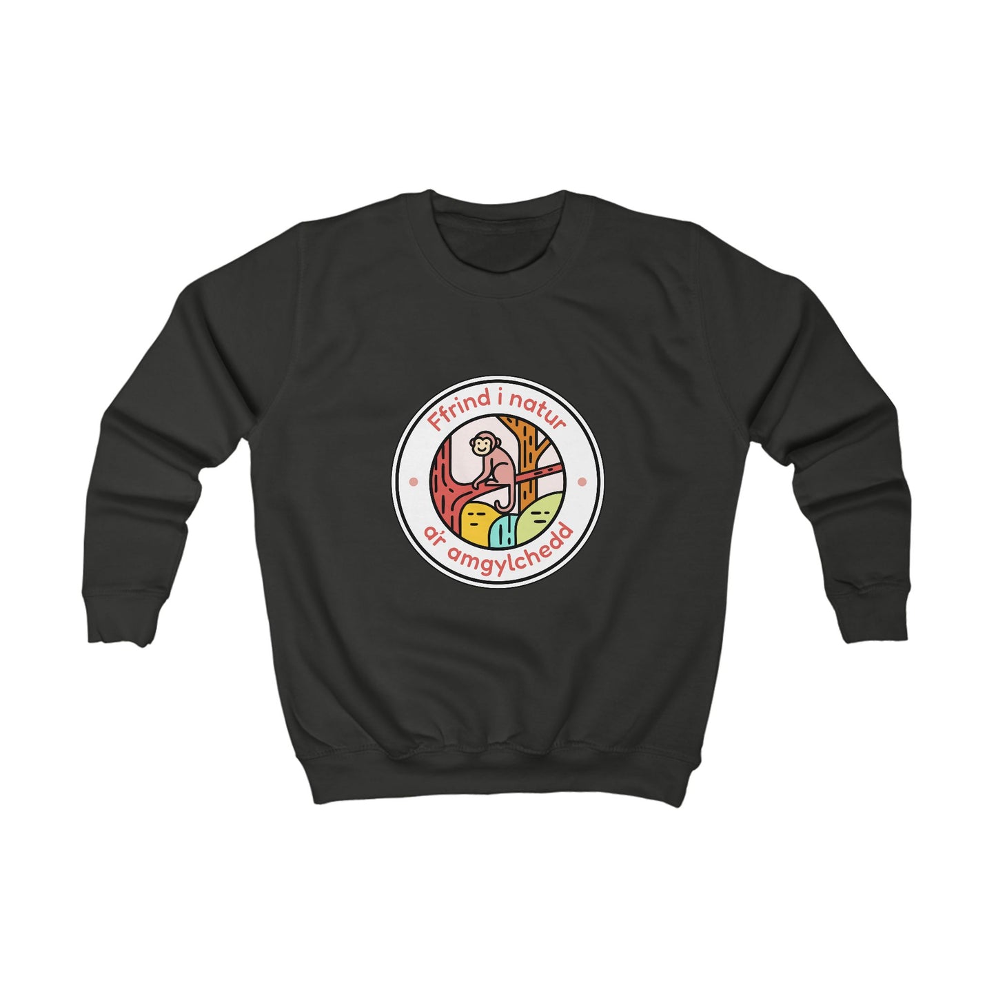 Kids Friend To Nature Welsh Language Sweatshirt