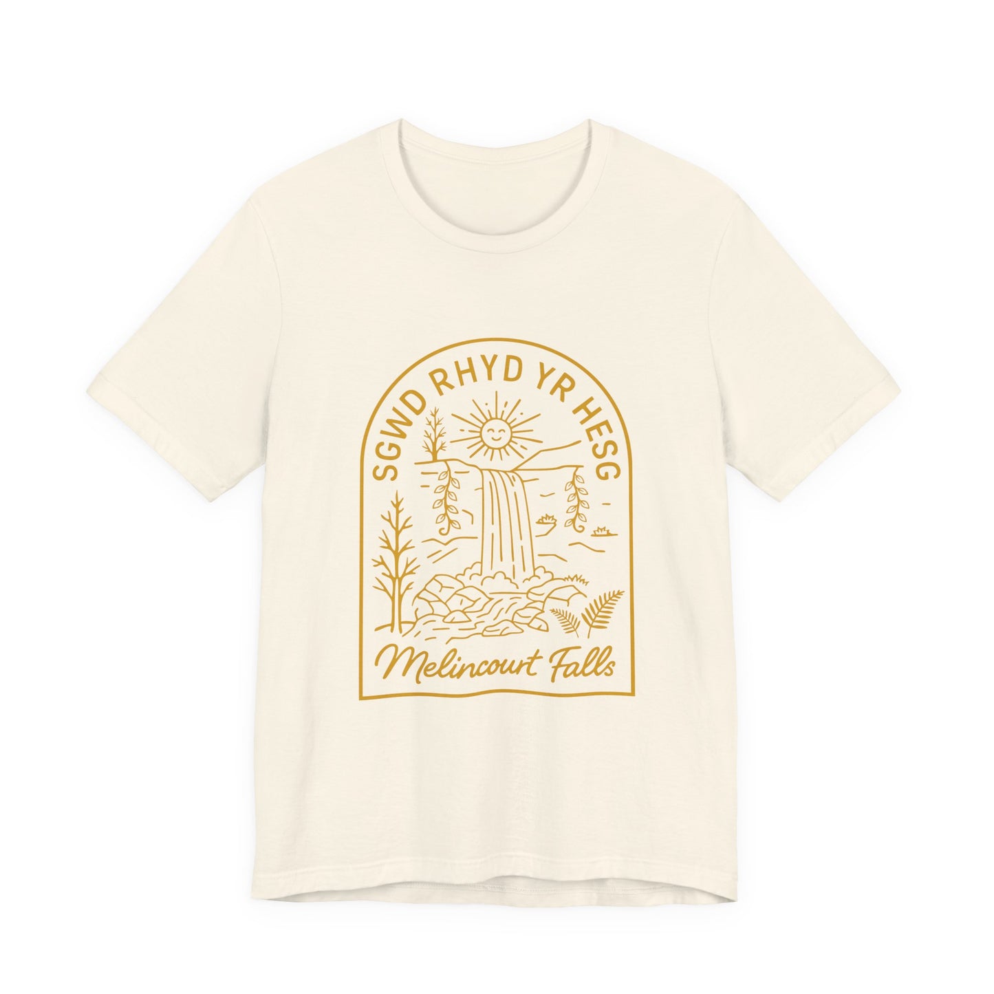 Melincourt Falls Waterfall Tee (Unisex) — 'Sgwd Rhyd Yr Hesg' Resolven Graphic Shirt