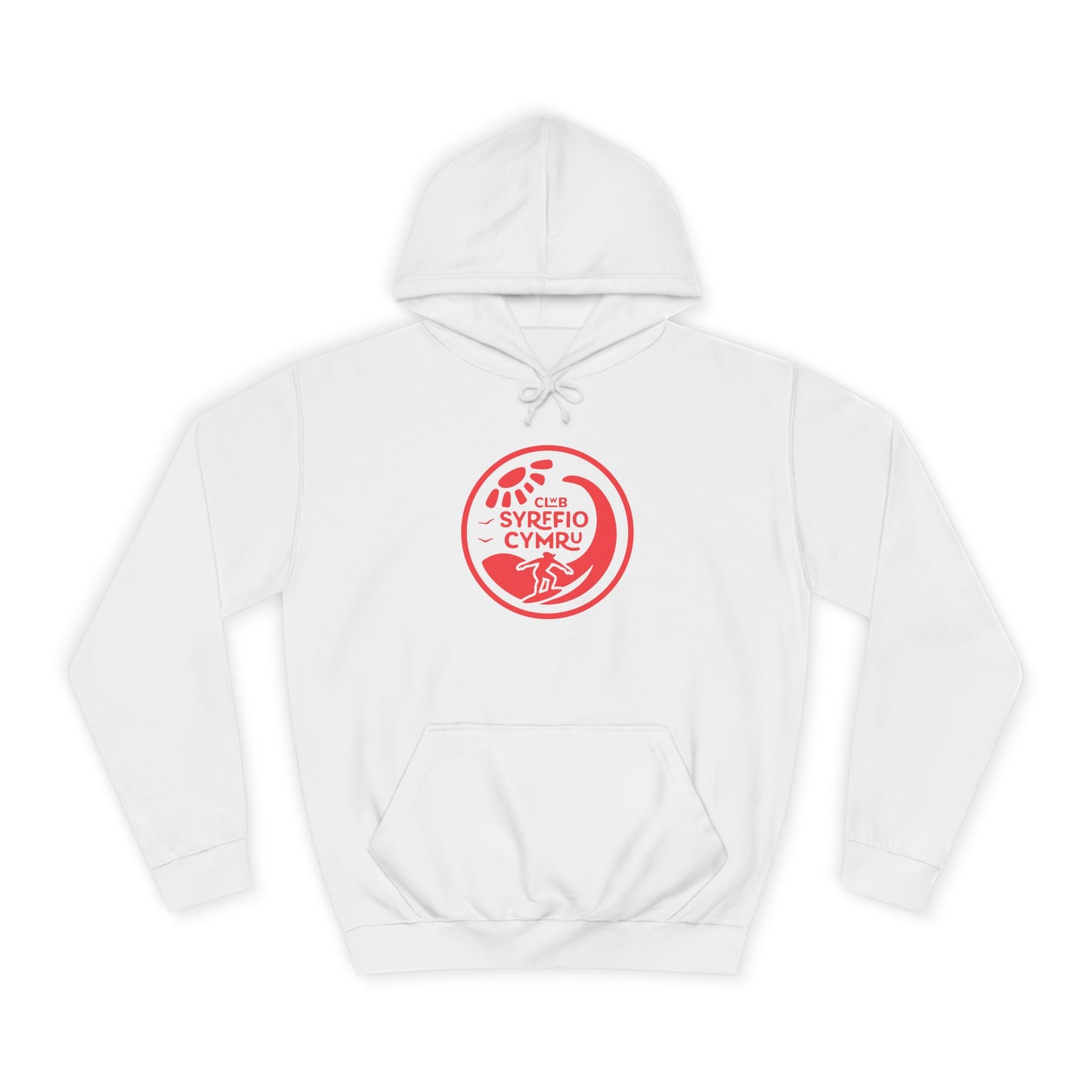 "Clwb Syrffio Cymru" Unisex Hoodie - Welsh Surfing Top
