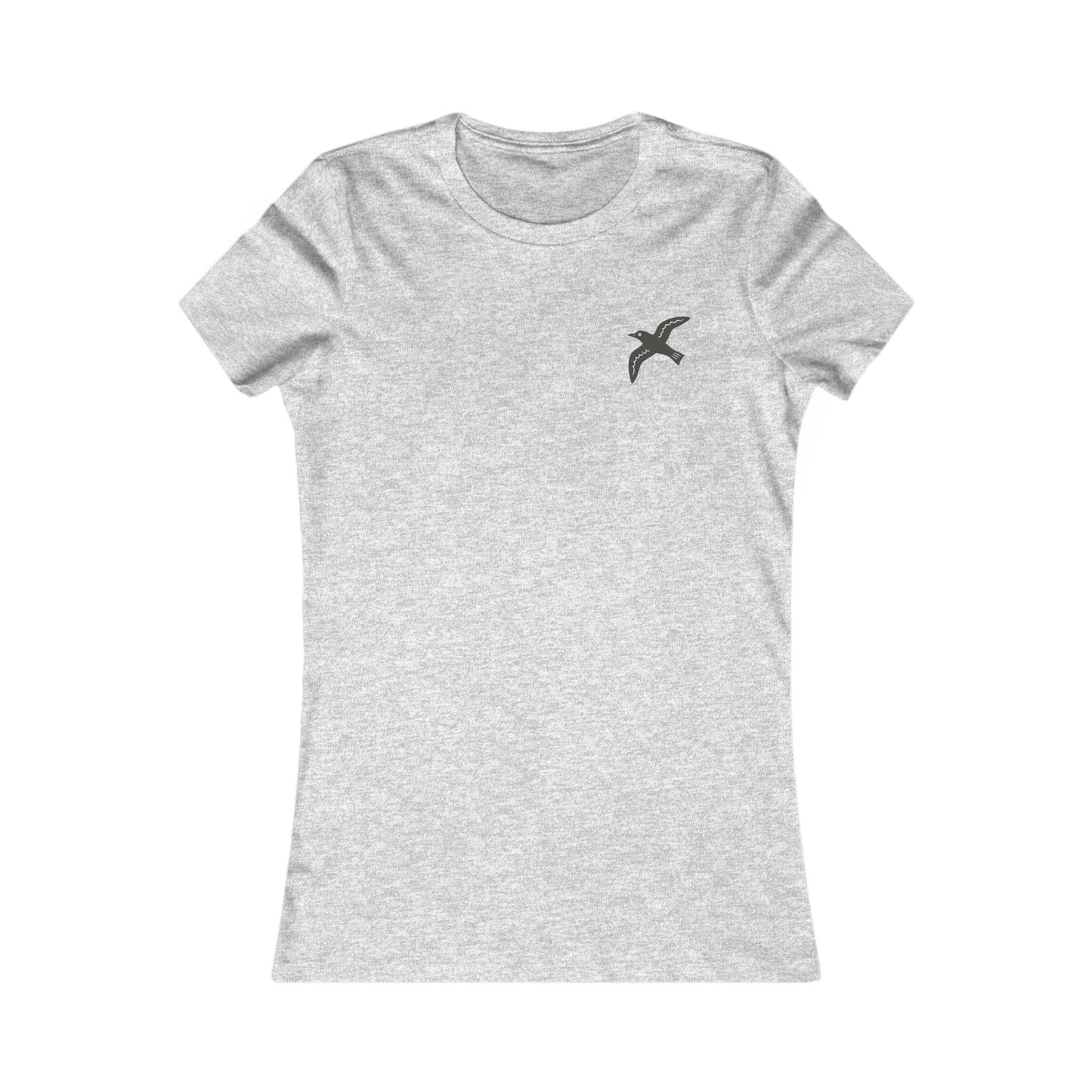 Women's Bardsey Island Tee - Minimalist Seabirds & Island Graphic (Double Sided)