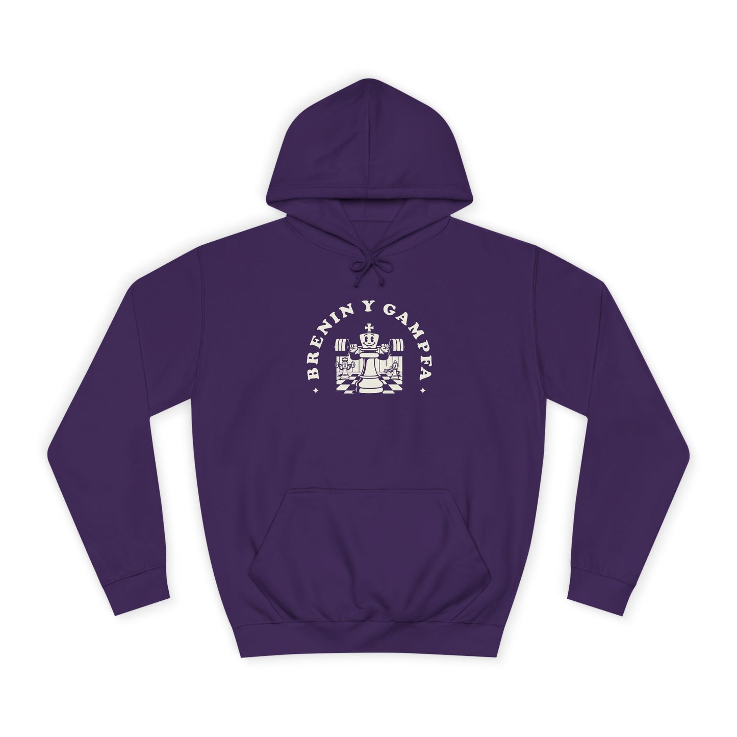 'King Of The Gym' Welsh Unisex Hoodie - 'Brenin y Gampfa'