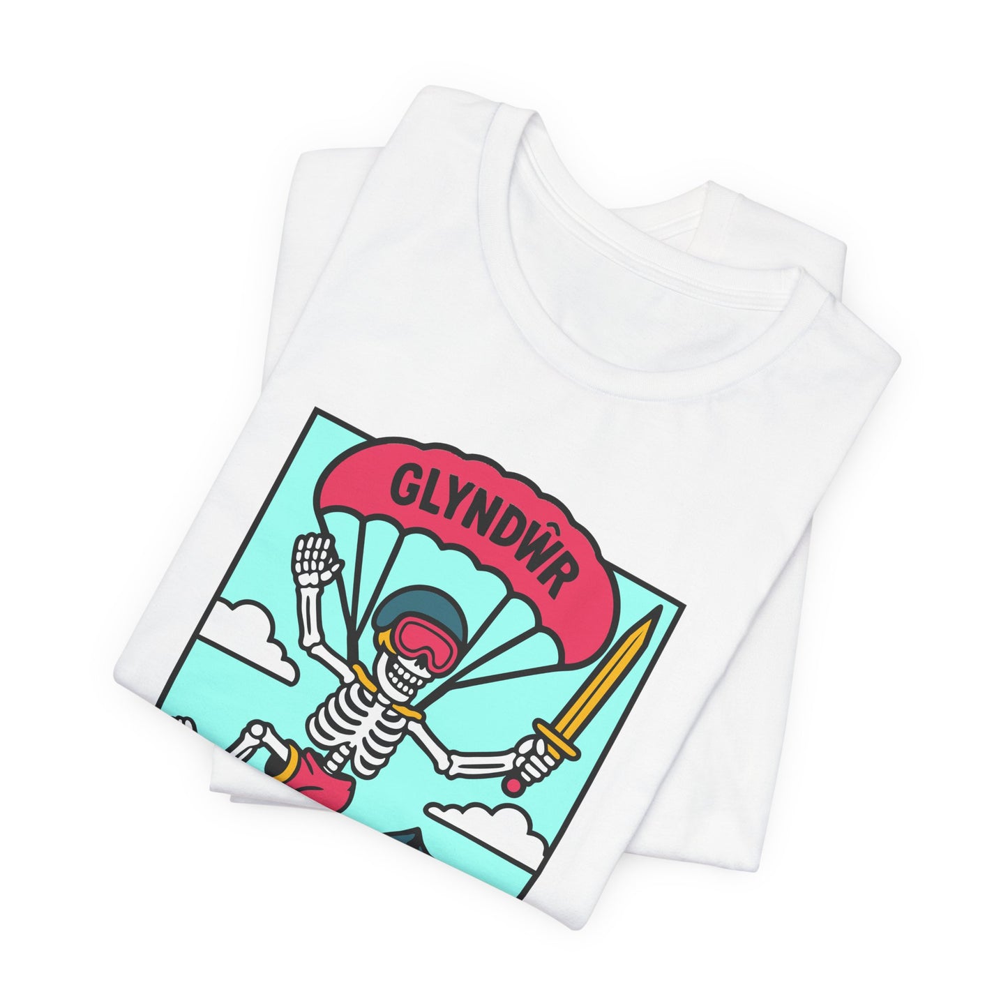 Skeleton Glyndŵr Parachute T-Shirt (Unisex)