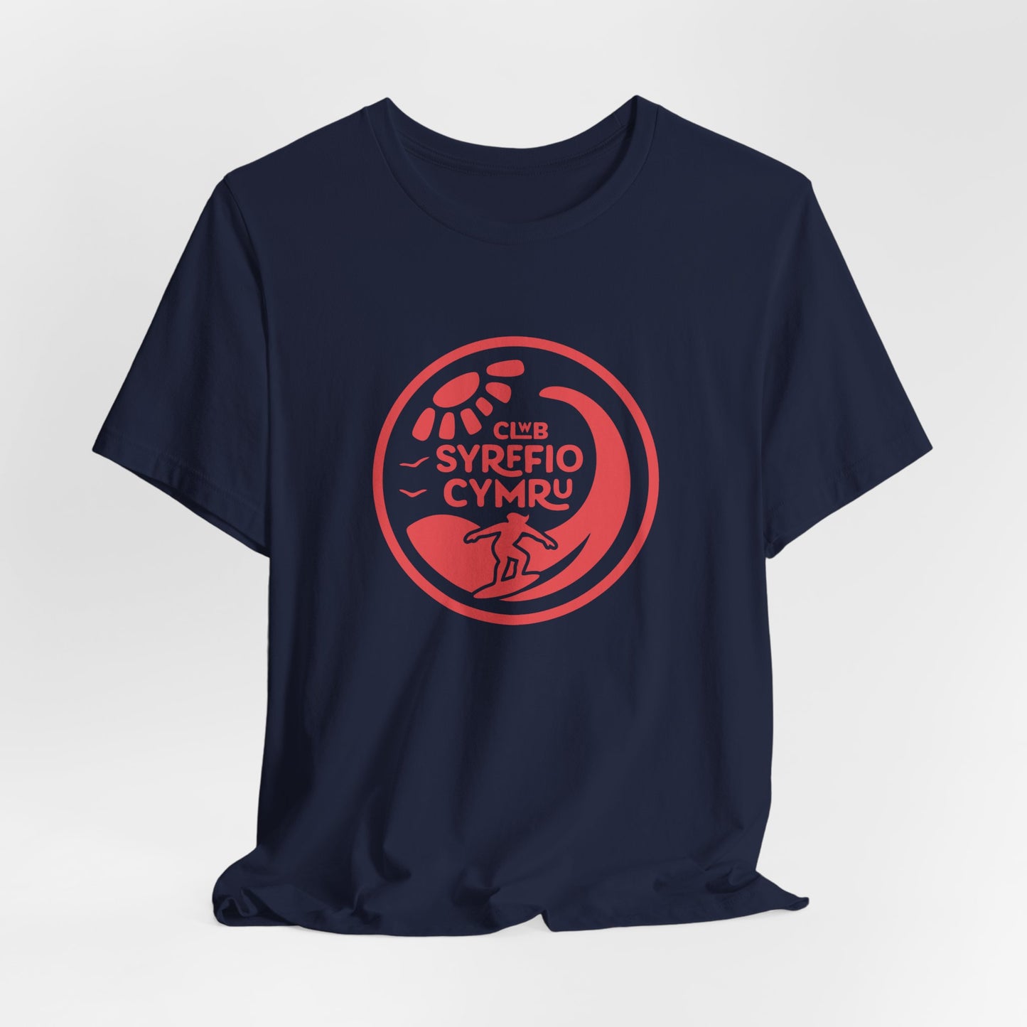 'Clwb Syrffio Cymru' Unisex T-Shirt - Welsh Surf Club Logo Tee