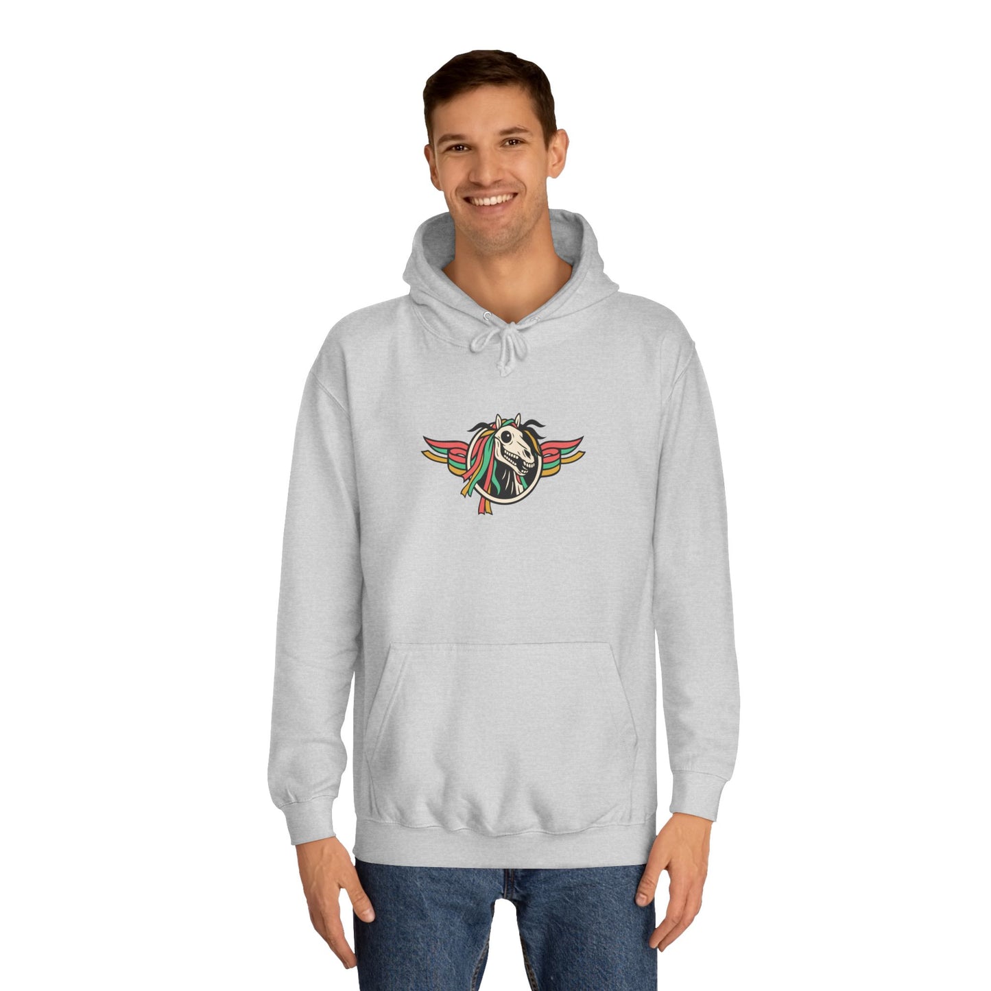 Mari Lwyd Unisex Horse Skull Hoodie
