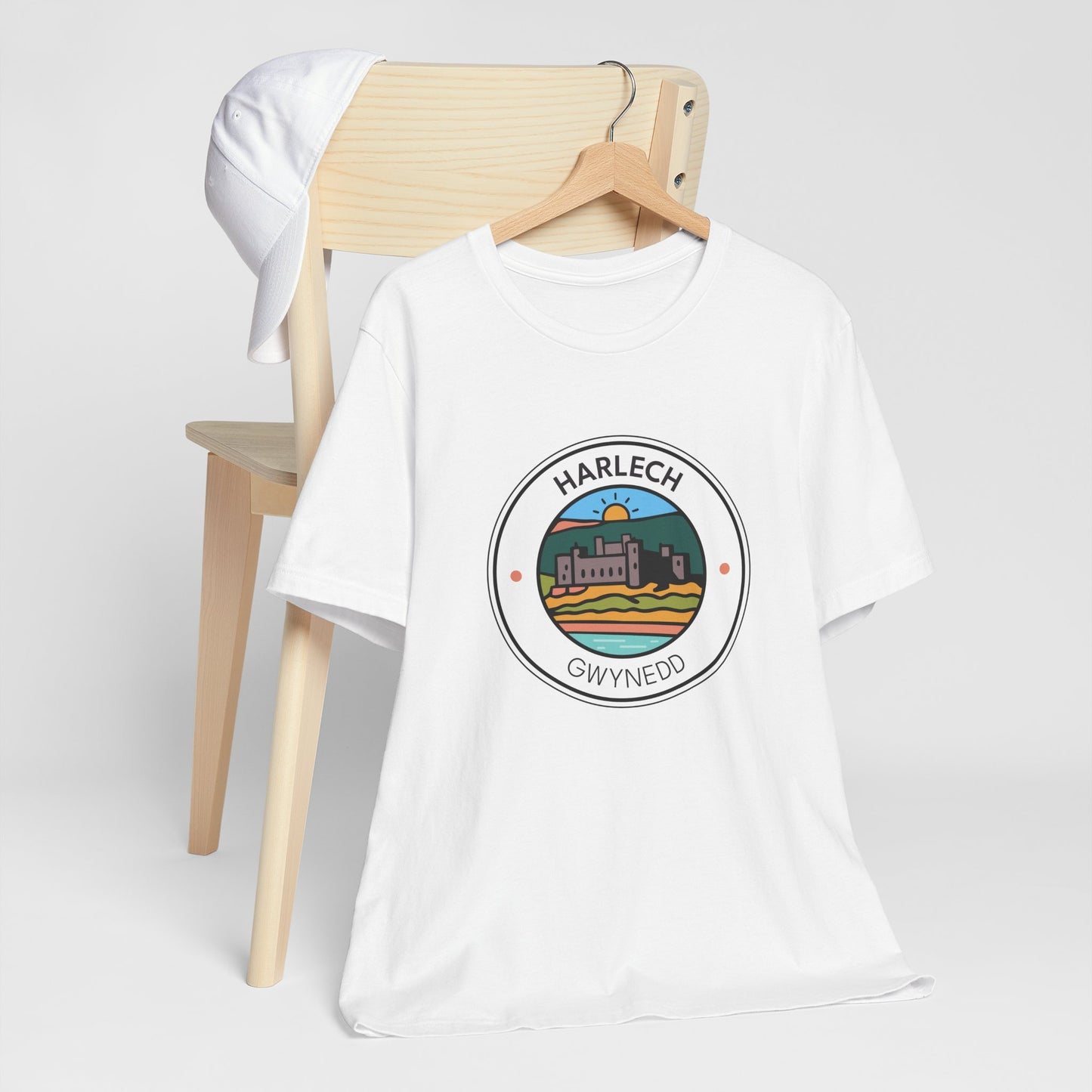 Harlech Graphic T-Shirt (Unisex) - Wales Coastal Landmark Tee