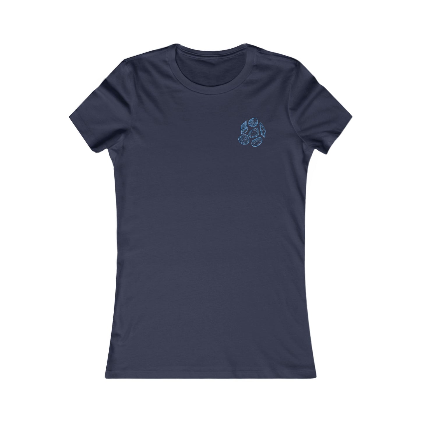 Women's Shell Island  Tee - Beach Seashell Graphic (Double Sided)