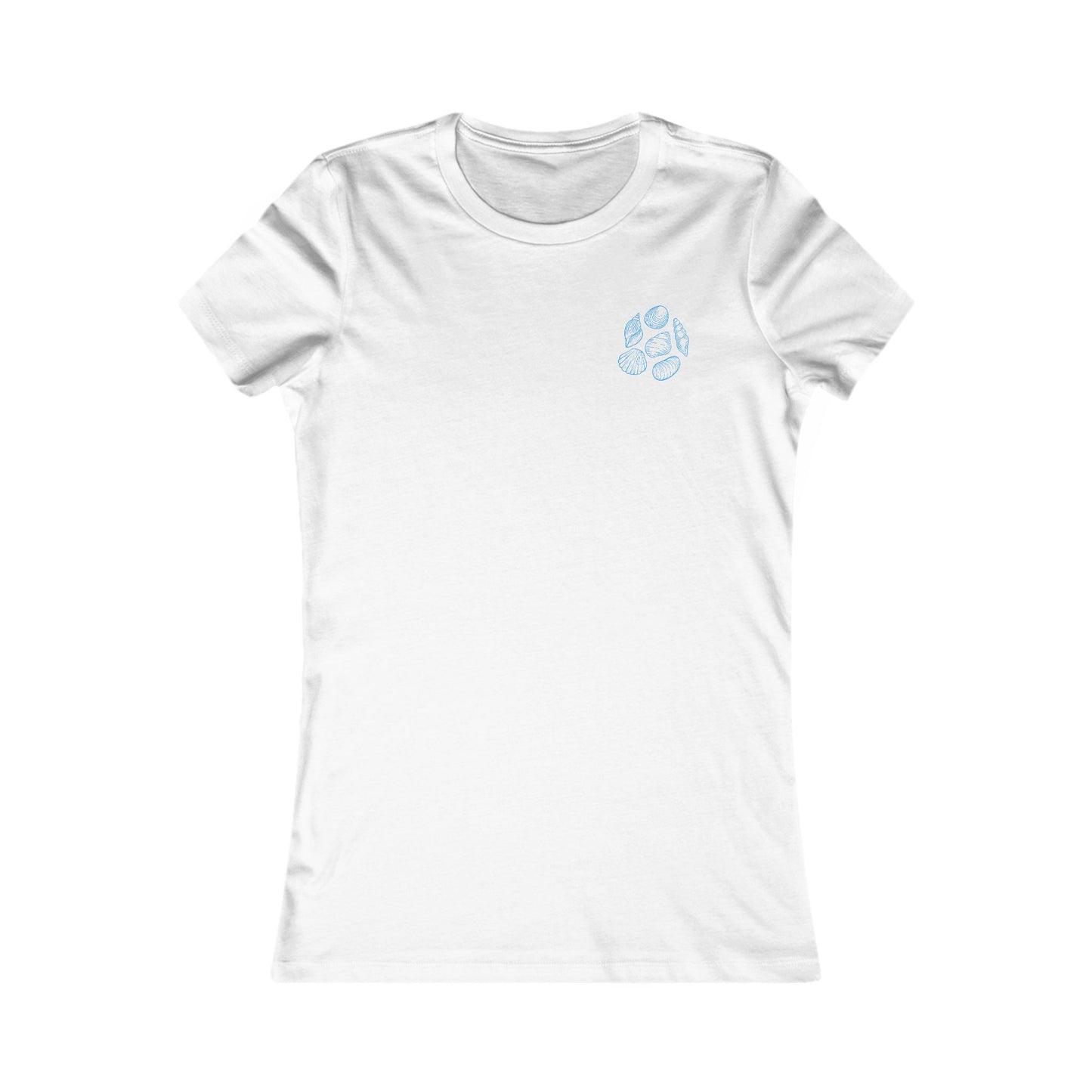 Women's Shell Island  Tee - Beach Seashell Graphic (Double Sided)
