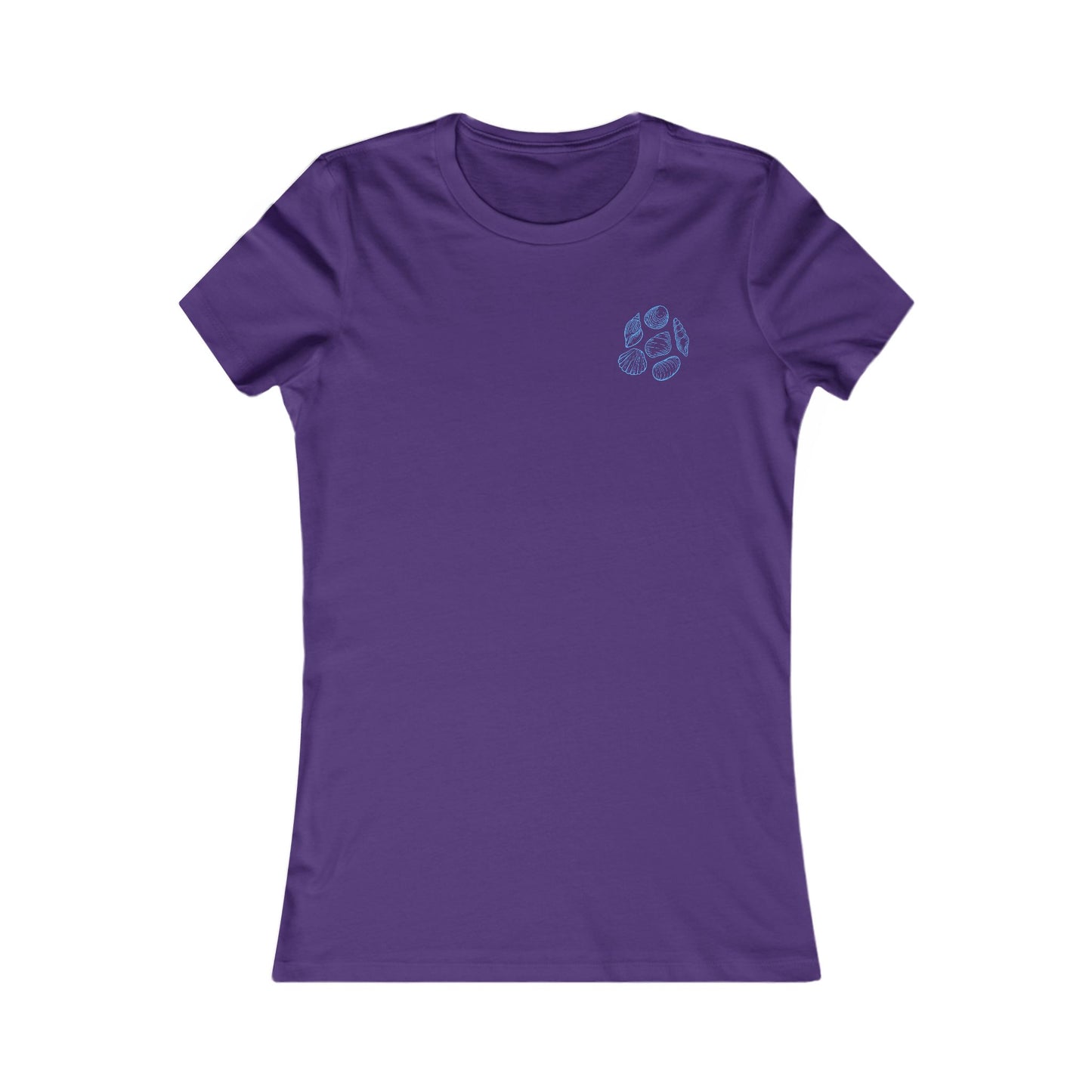 Women's Shell Island  Tee - Beach Seashell Graphic (Double Sided)