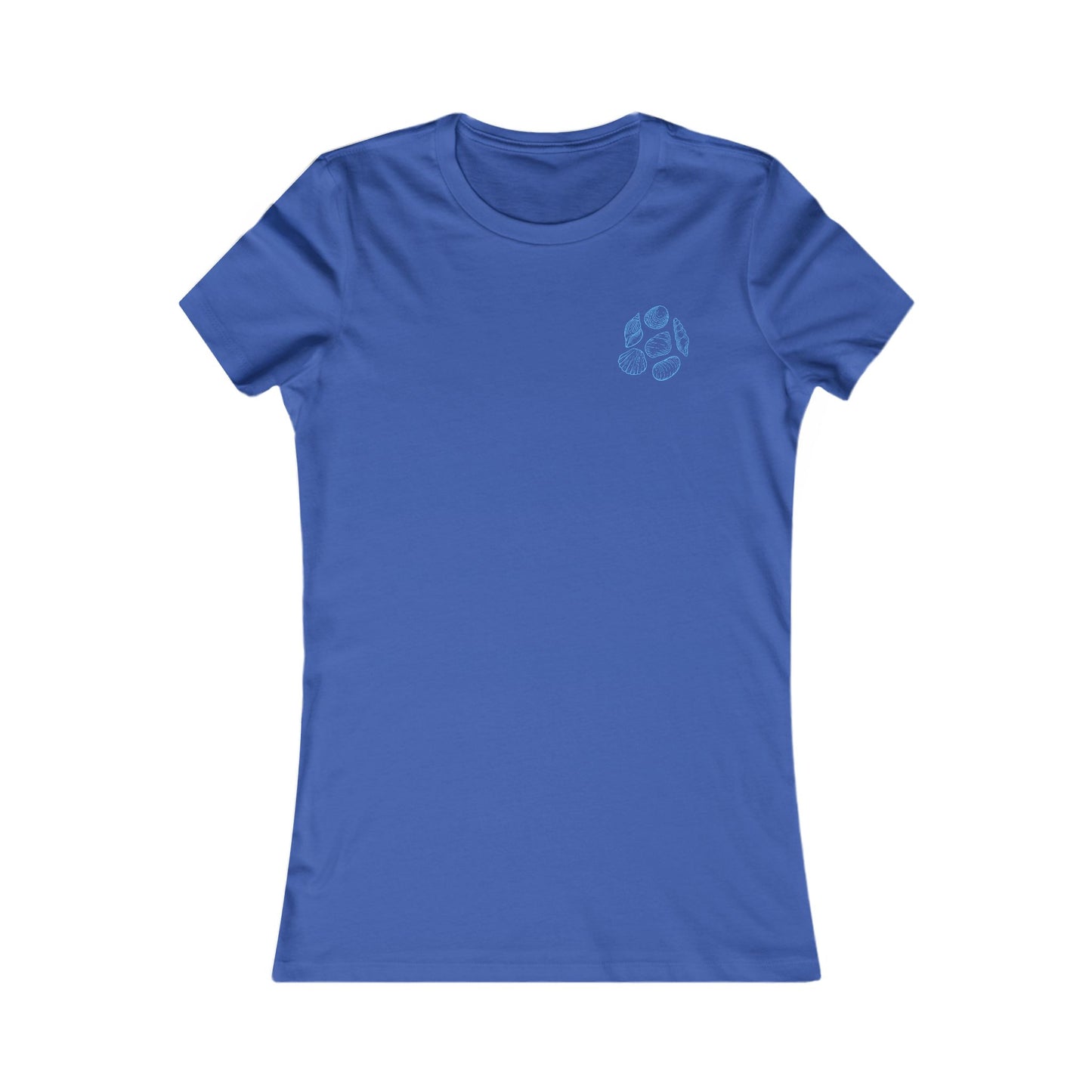 Women's Shell Island  Tee - Beach Seashell Graphic (Double Sided)