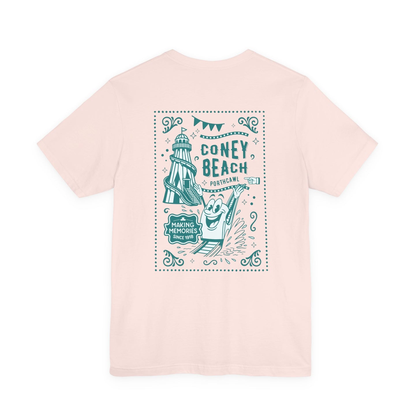 Coney Beach Retro Fun Fair T-Shirt (Unisex) - Porthcawl Double Sided T-Shirt