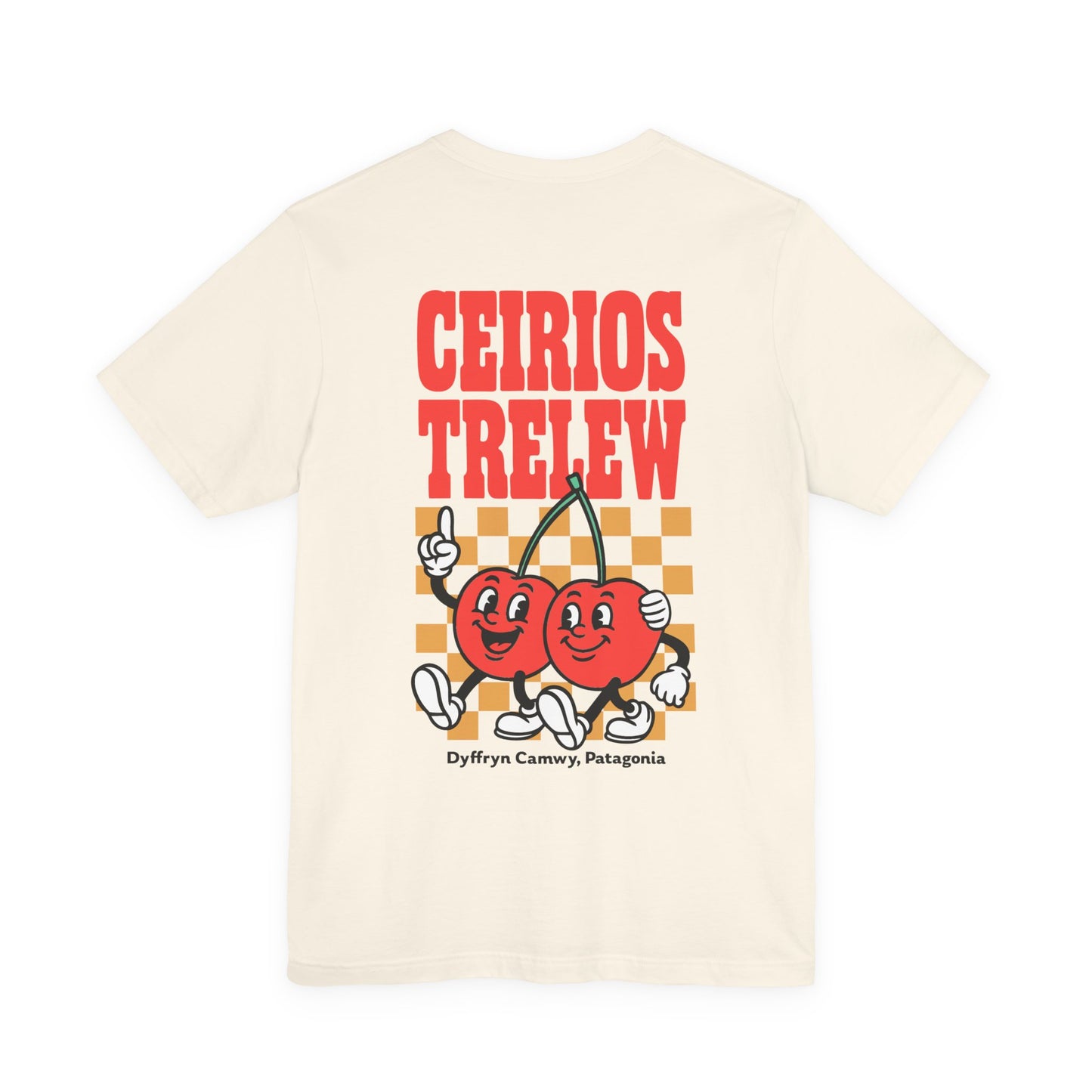 'Ceirios Trelew' Retro Cherries Patagonia Graphic Unisex Tee (Double Sided)