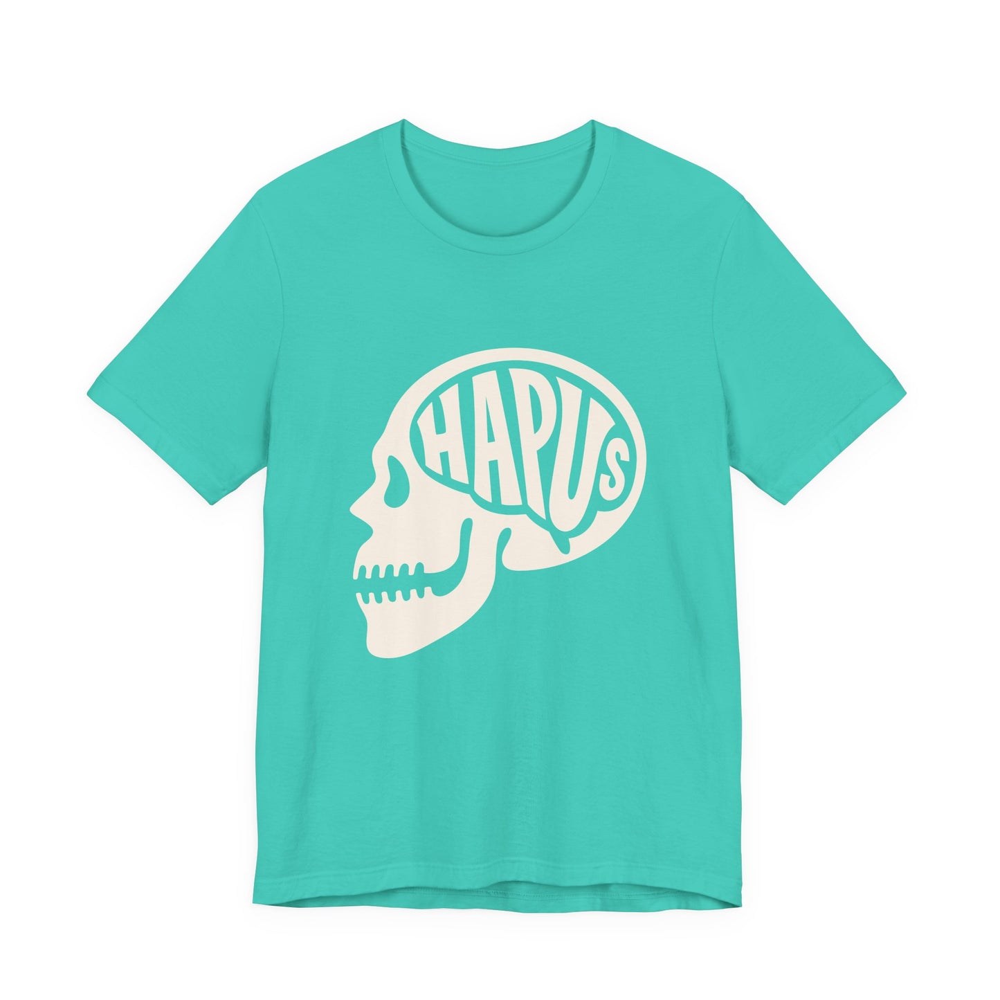 Hapus Skull Graphic Tee —Happy Brain Welsh T‑Shirt