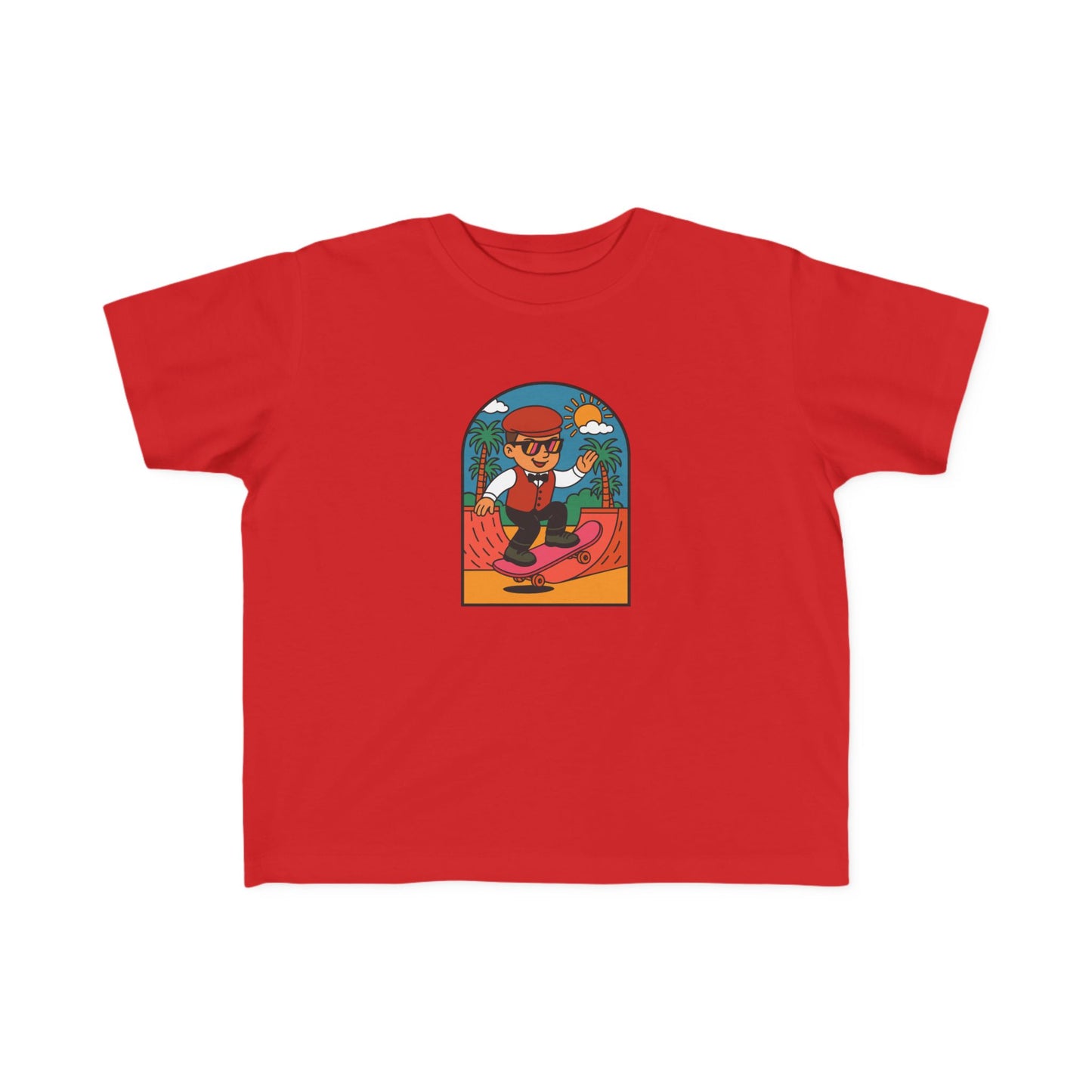 Toddler Welsh Costume Skateboard Tee