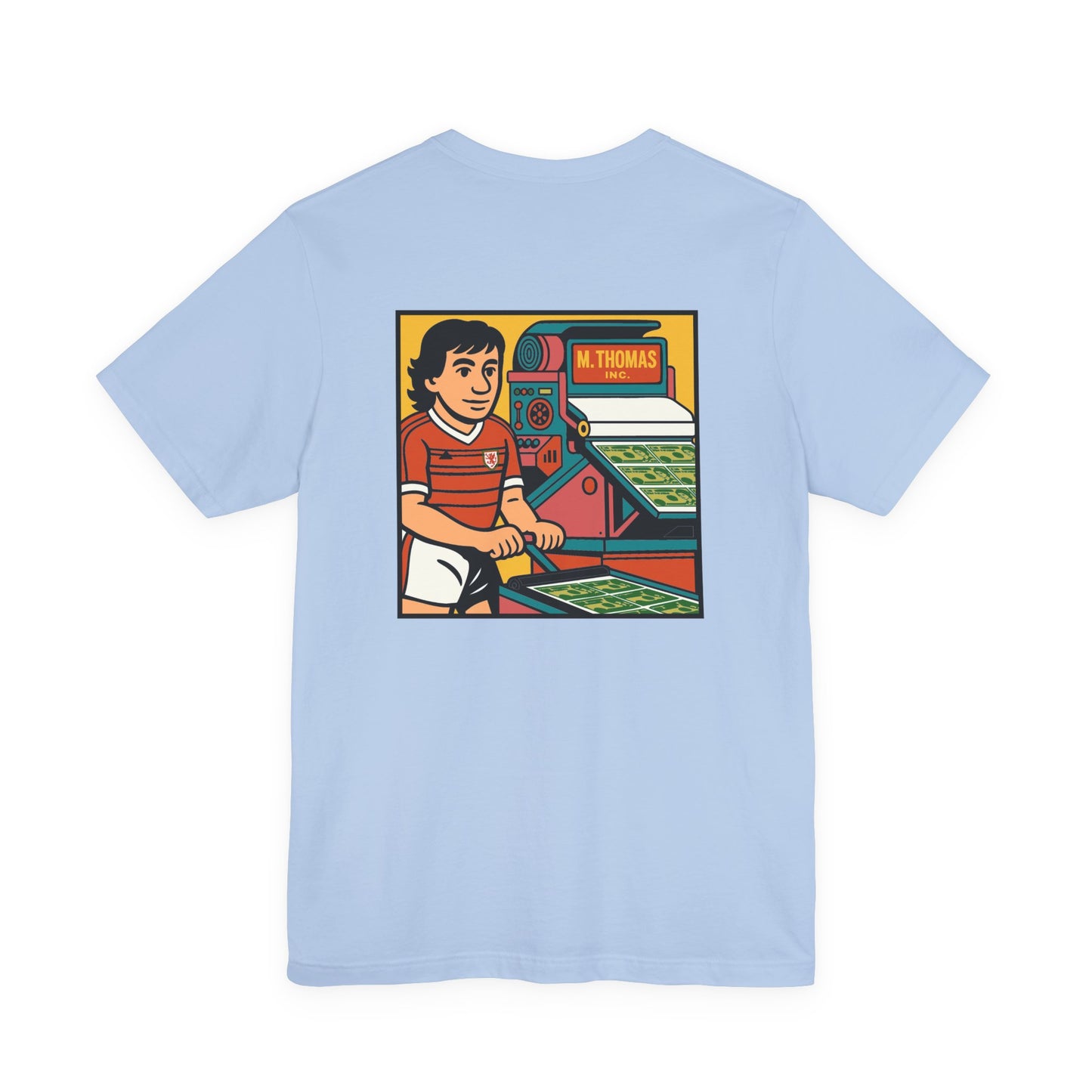 Mickey Thomas 'Magic Money Machine' - Retro Wales Kit Unisex T-Shirt (Double Sided)
