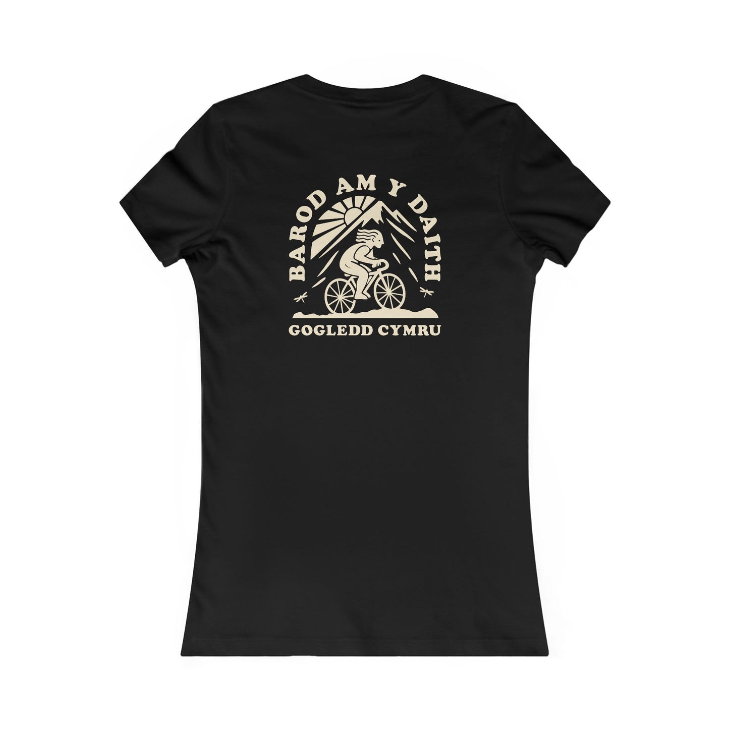 Women's Gogledd Cymru Cycling Tee - 'Barod Am Y Daith' (Double Sided)