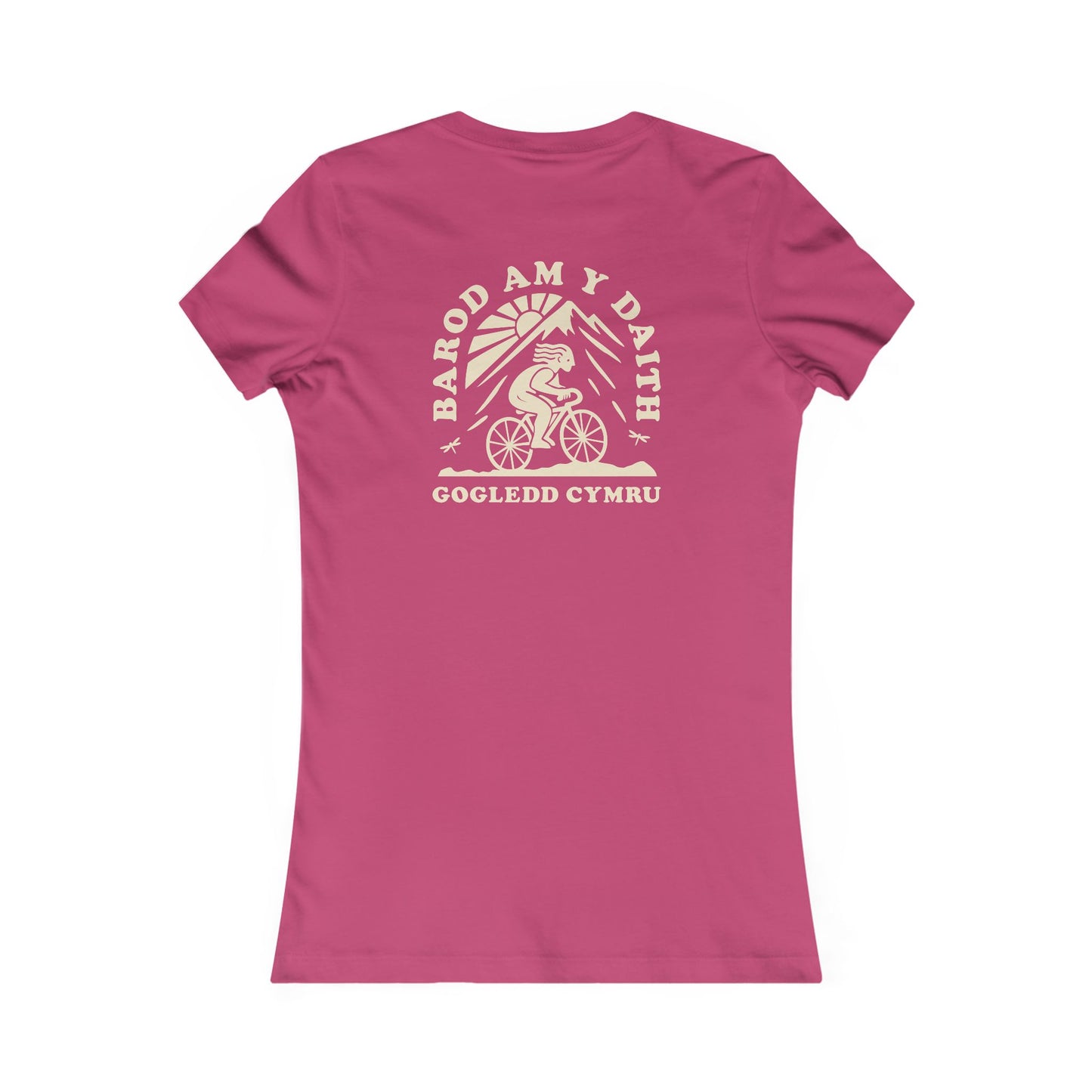 Women's Gogledd Cymru Cycling Tee - 'Barod Am Y Daith' (Double Sided)