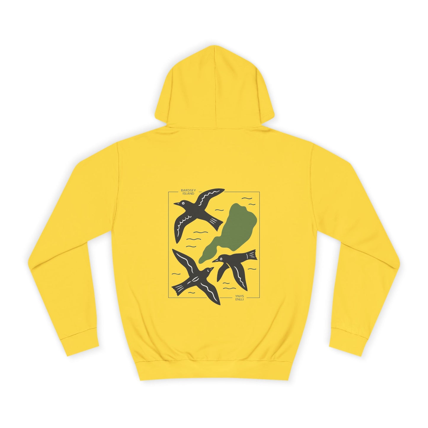 Bardsey Island (Ynys Enlli) Unisex Hoodie (Double Sided)
